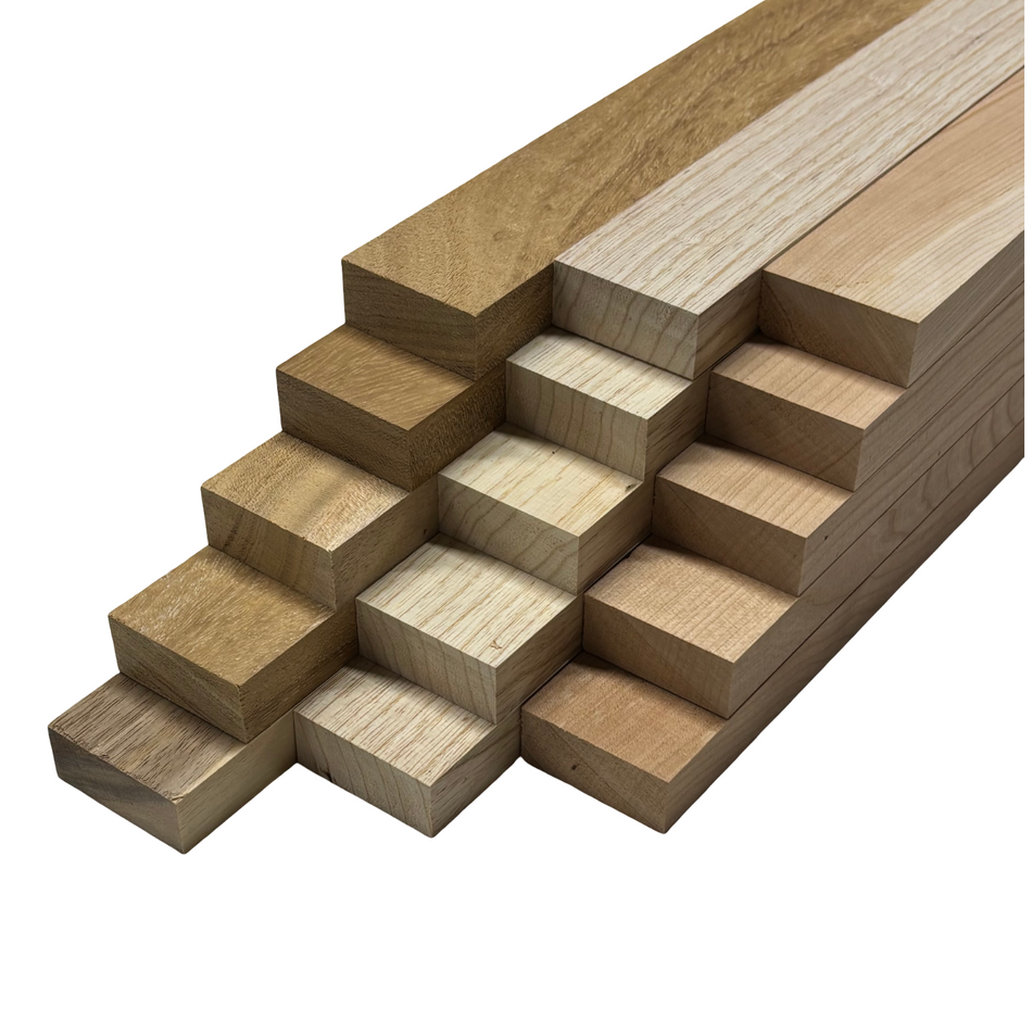 DIY Cutting Board Maker Kit | Cherry + White Ash + Acacia (15 Pieces)