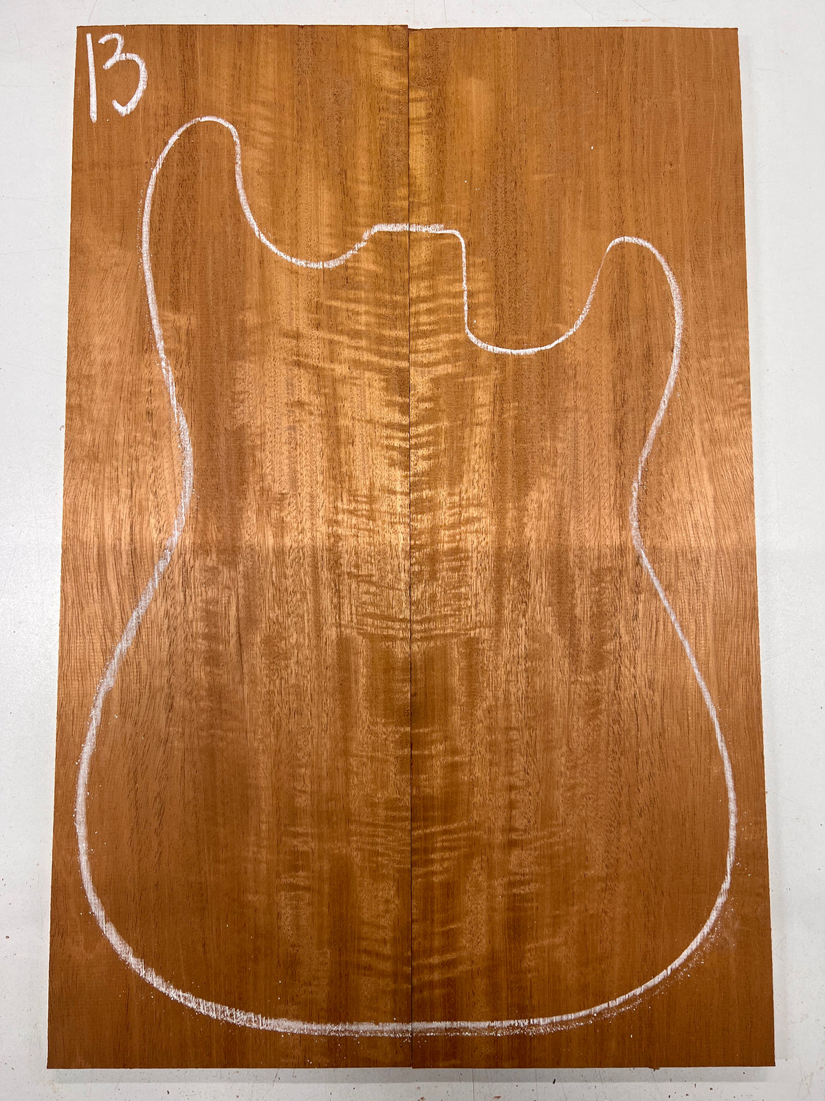 Beautiful Flame Honduran Mahogany Guitar Drop Tops 21" x 7" x 1/4" #13 - Exotic Wood Zone - Buy online Across USA 