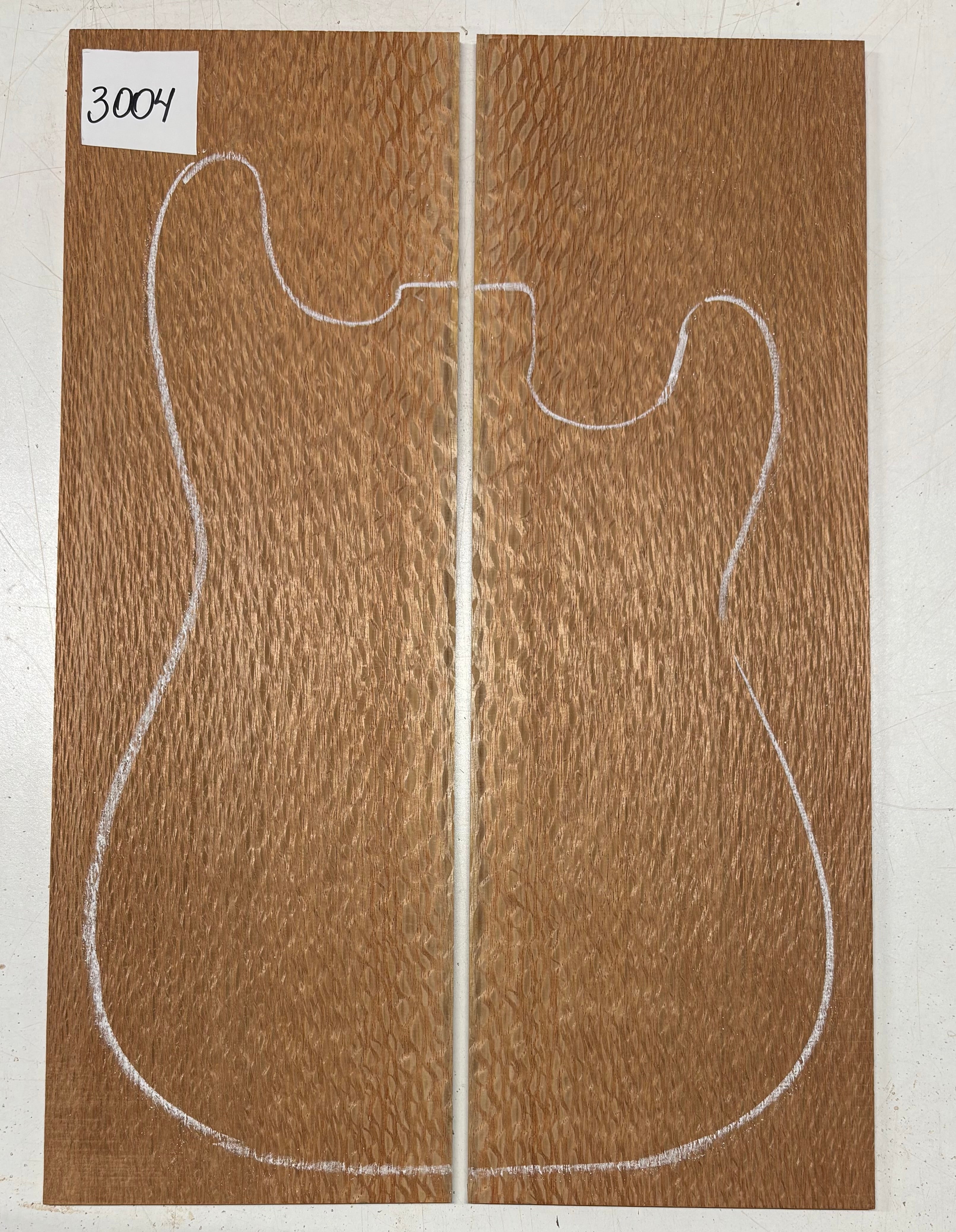 Lacewood Guitar Drop Top - 21-1/4" x 7-1/8" x 1/4" #3004 Exotic Wood Zone 