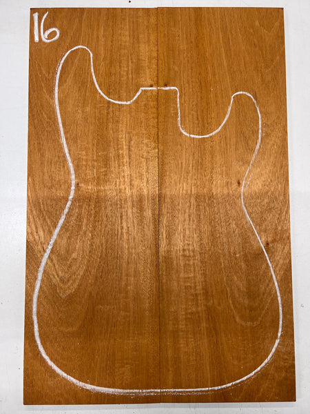 Beautiful Flame Honduran Mahogany Guitar Drop Tops 21" x 7" x 1/4" #16 - Exotic Wood Zone - Buy online Across USA 