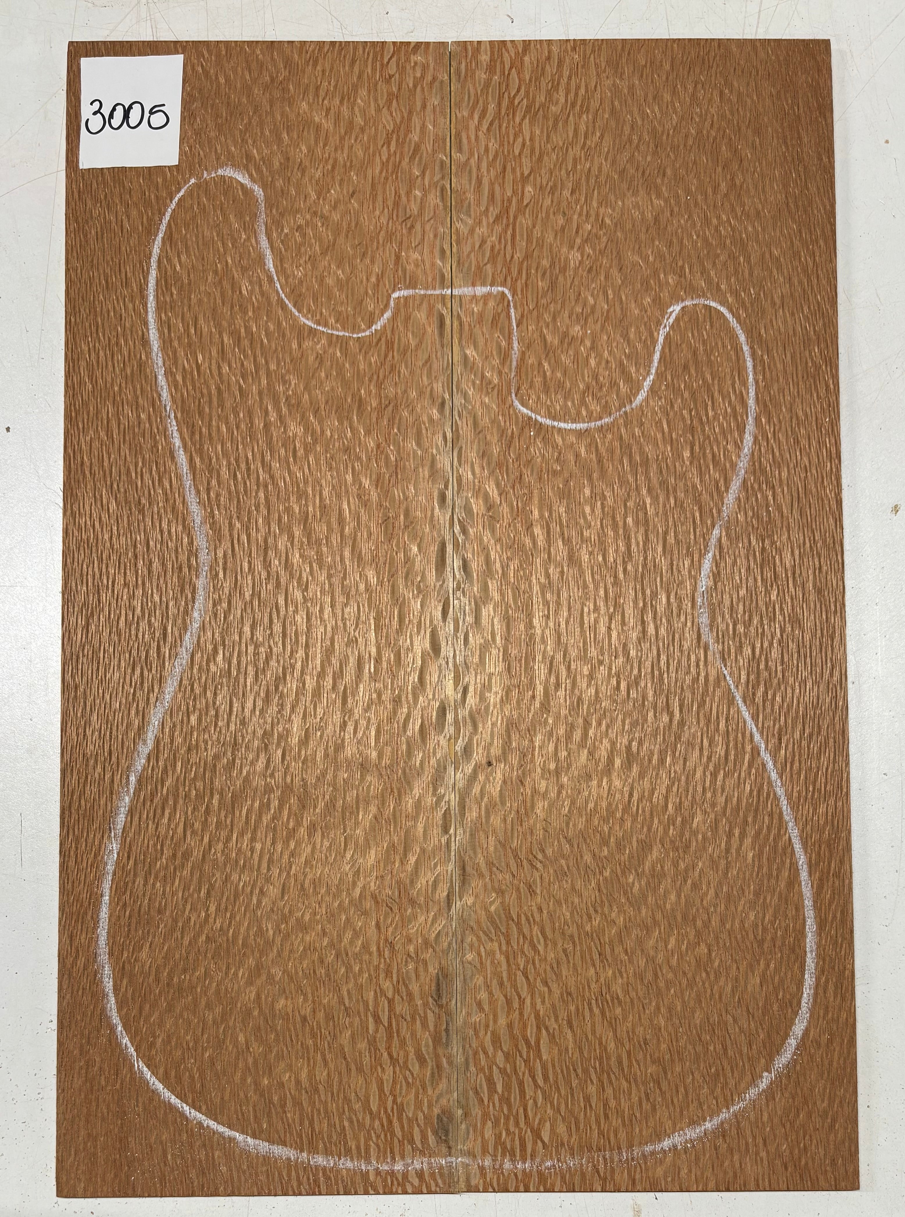Lacewood Guitar Drop Top - 21-1/4" x 7-1/8" x 1/4" #3005 Exotic Wood Zone 