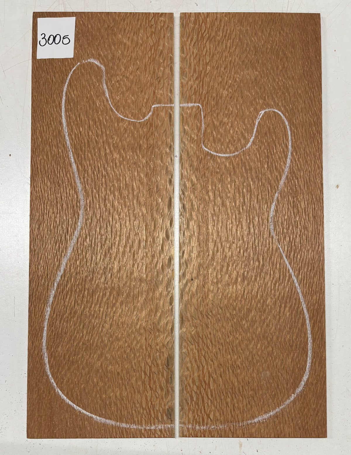 Lacewood Guitar Drop Top - 21-1/4" x 7-1/8" x 1/4" #3005 Exotic Wood Zone 