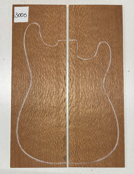 Lacewood Guitar Drop Top - 21-1/4" x 7-1/8" x 1/4" #3005 Exotic Wood Zone 