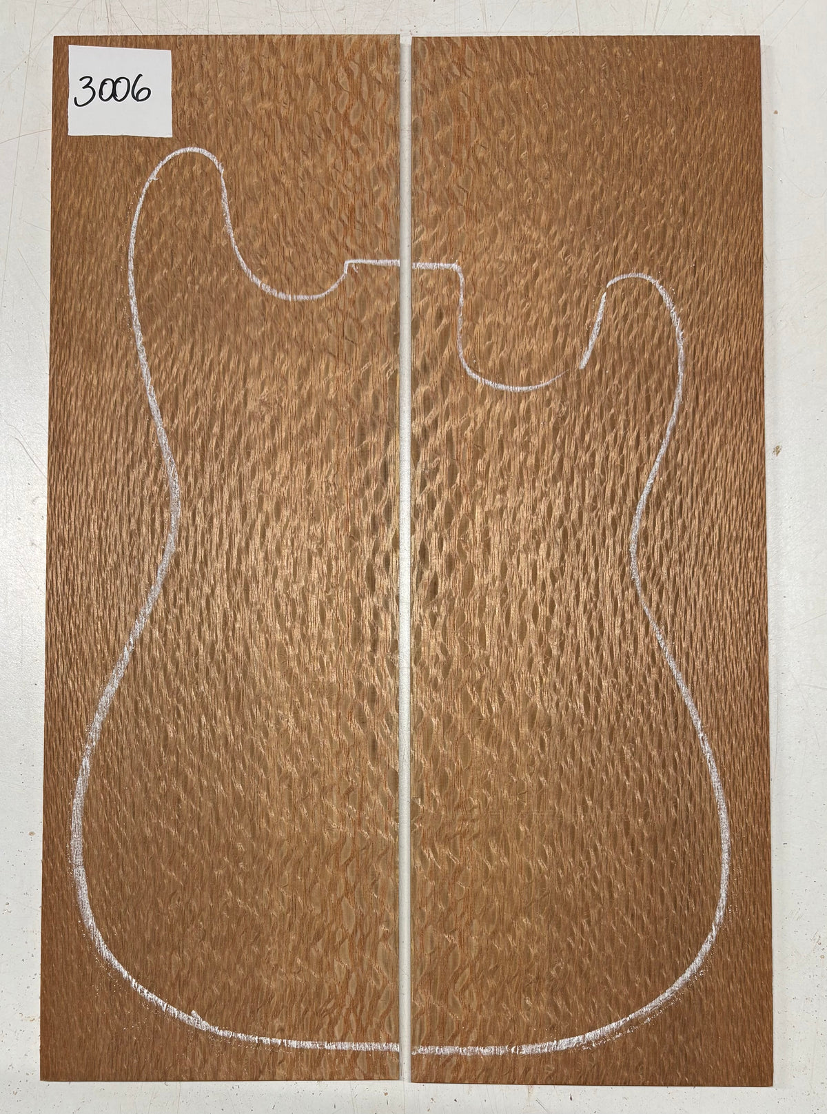 Lacewood Guitar Drop Top - 21-1/4" x 7-1/8" x 1/4" #3006 Exotic Wood Zone 