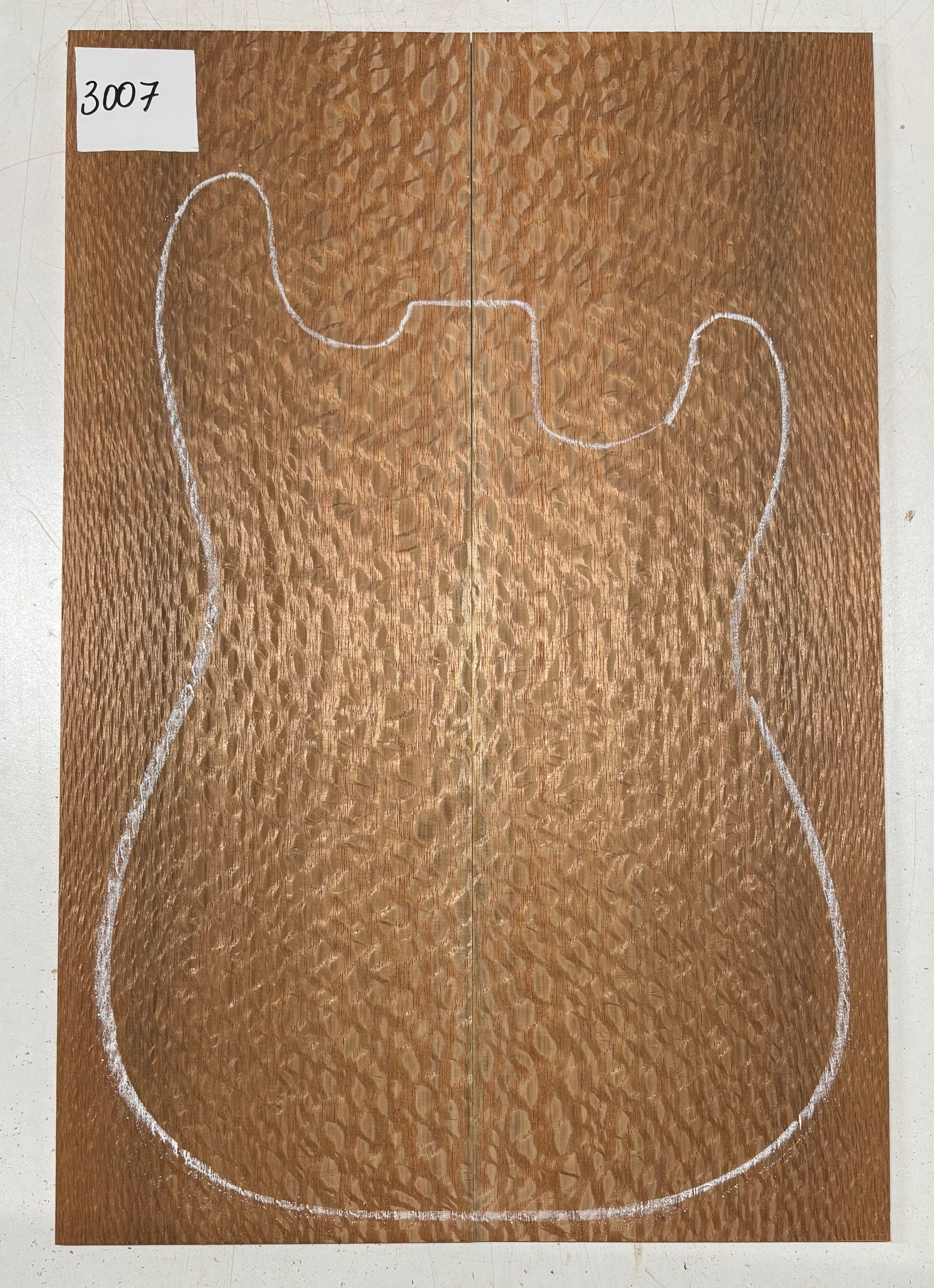 Lacewood Guitar Drop Top - 21-1/4" x 7-1/8" x 1/4" #3007 Exotic Wood Zone 