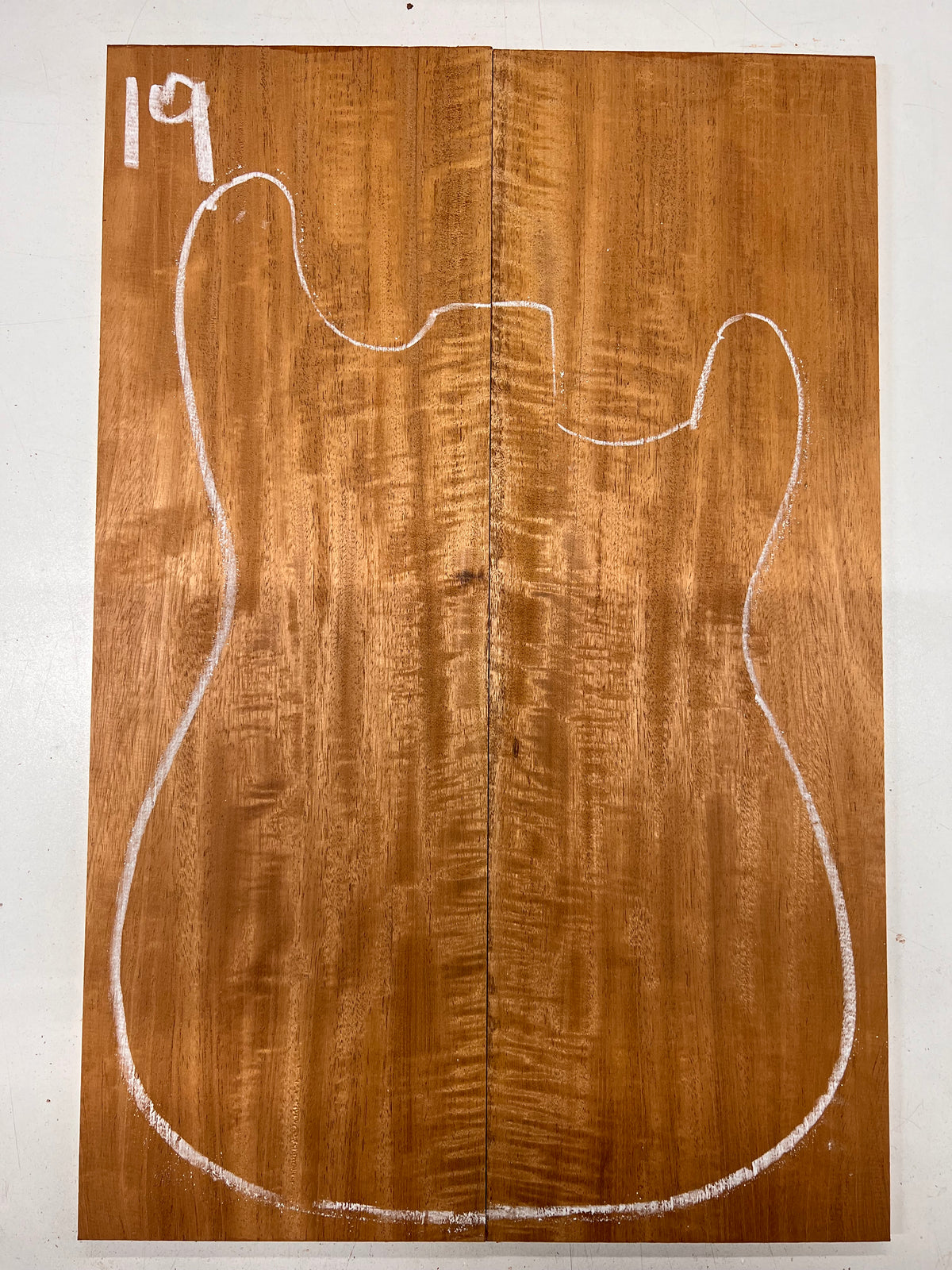 Beautiful Flame Honduran Mahogany Guitar Drop Tops 21" x 7" x 1/4" #19 - Exotic Wood Zone - Buy online Across USA 