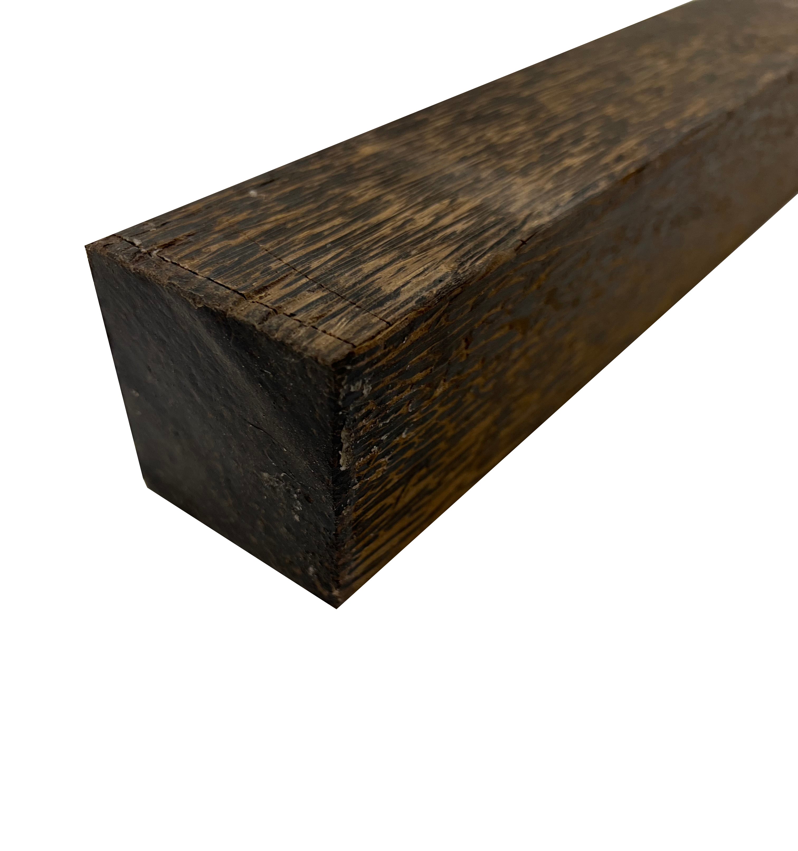 Pack Of 2, Black Palm Turning Wood Blanks 1-1/2&quot; x 1-1/2&quot; x 18&quot; Square Wood Blocks - Exotic Wood Zone - Buy online Across USA 