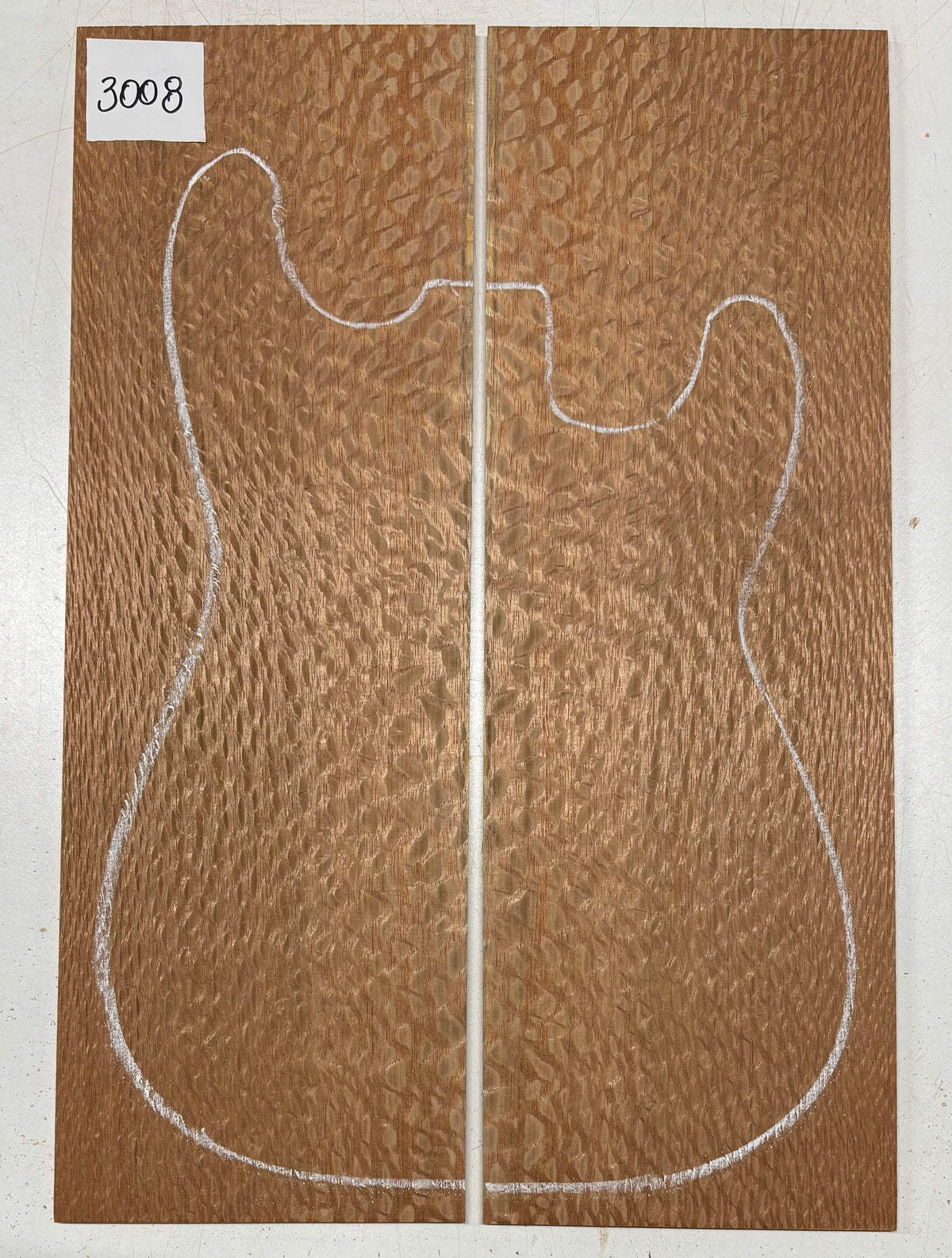 Lacewood Guitar Drop Top - 21-1/4" x 7-1/8" x 1/4" #3008 Exotic Wood Zone 