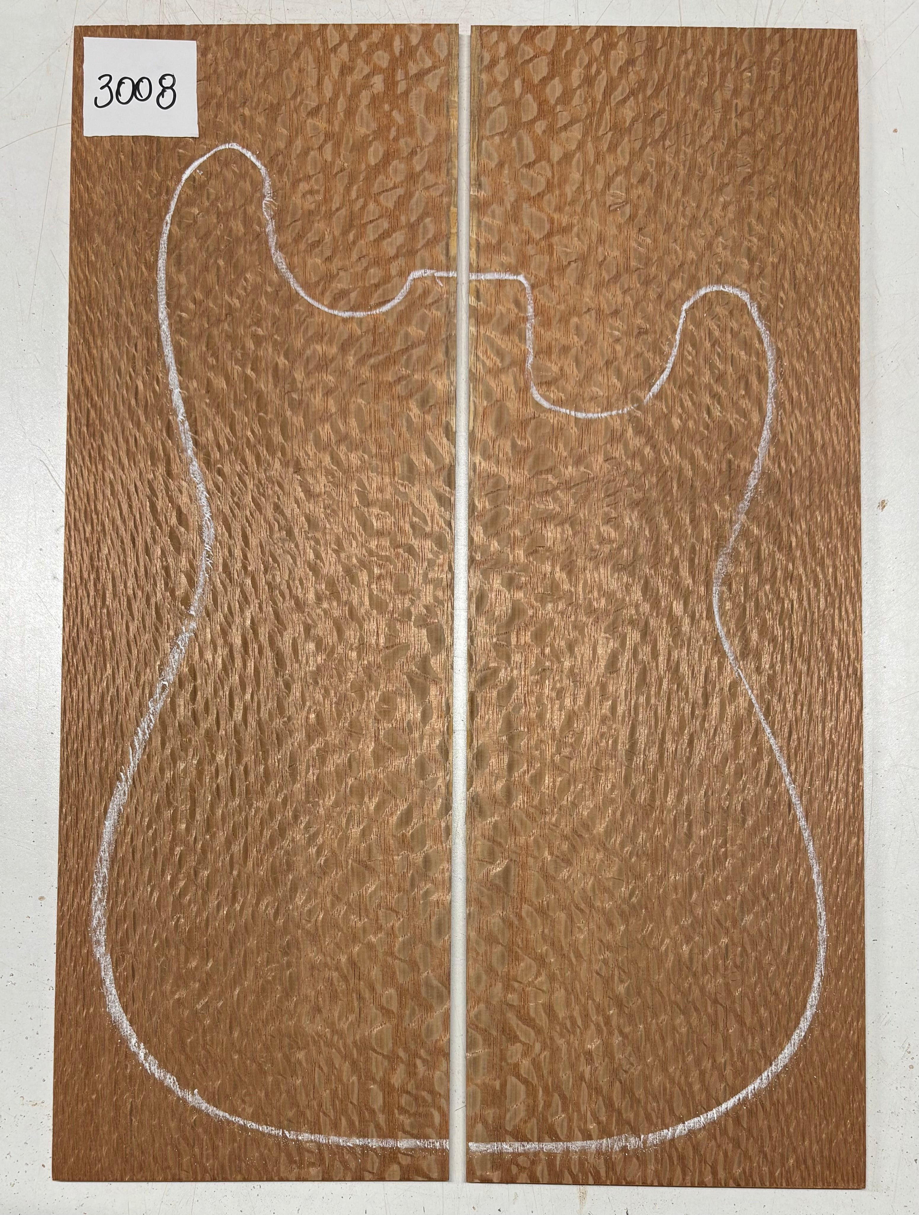 Lacewood Guitar Drop Top - 21-1/4" x 7-1/8" x 1/4" #3008 Exotic Wood Zone 