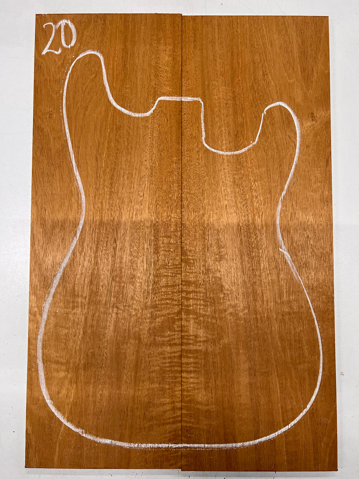 Beautiful Flame Honduran Mahogany Guitar Drop Tops 21" x 7" x 1/4" #20 - Exotic Wood Zone - Buy online Across USA 