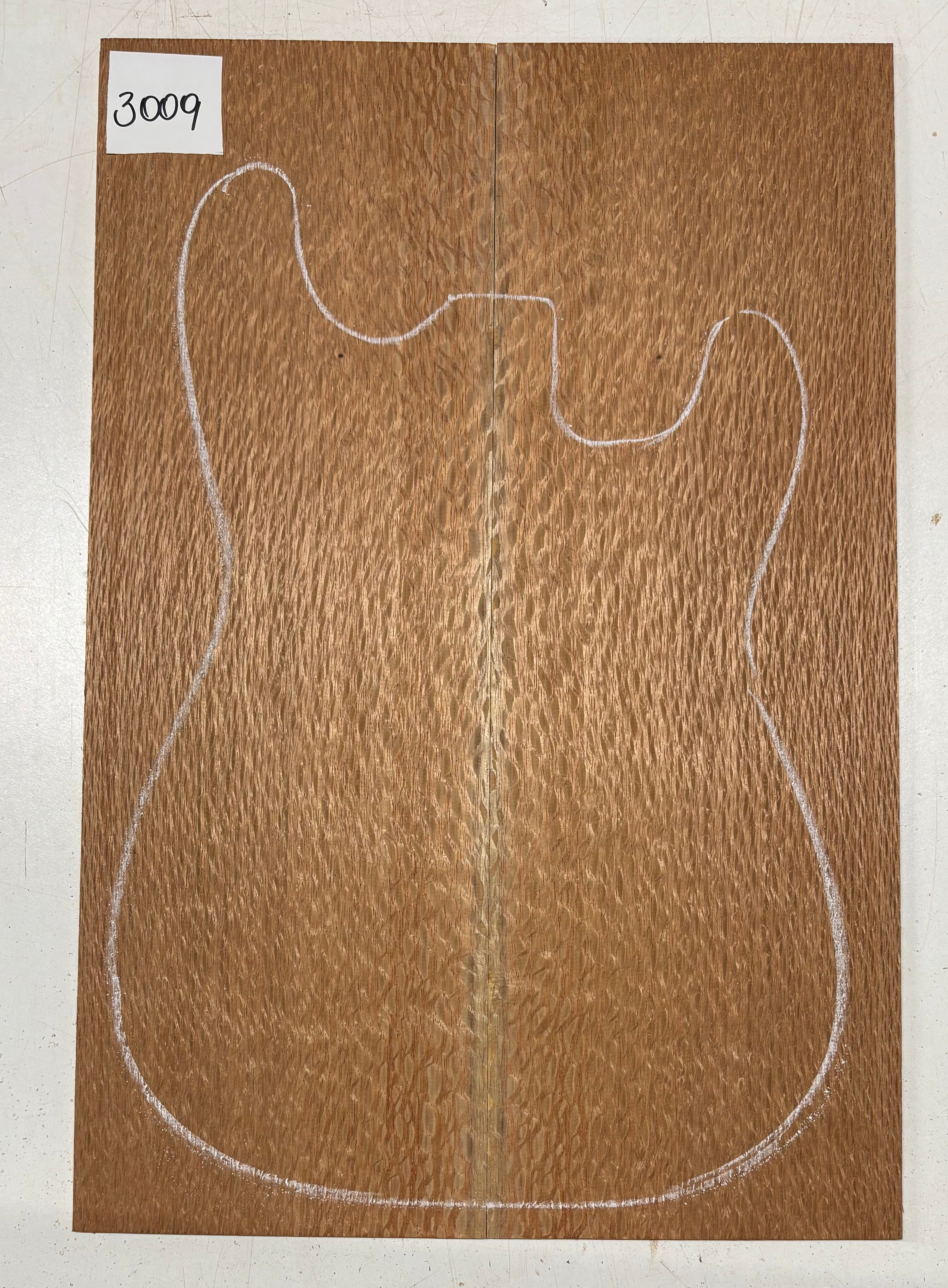 Lacewood Guitar Drop Top - 21-1/4" x 7-1/8" x 1/4" #3009 Exotic Wood Zone 