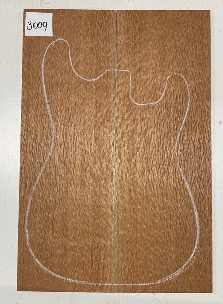 Lacewood Guitar Drop Top - 21-1/4" x 7-1/8" x 1/4" #3009 Exotic Wood Zone 