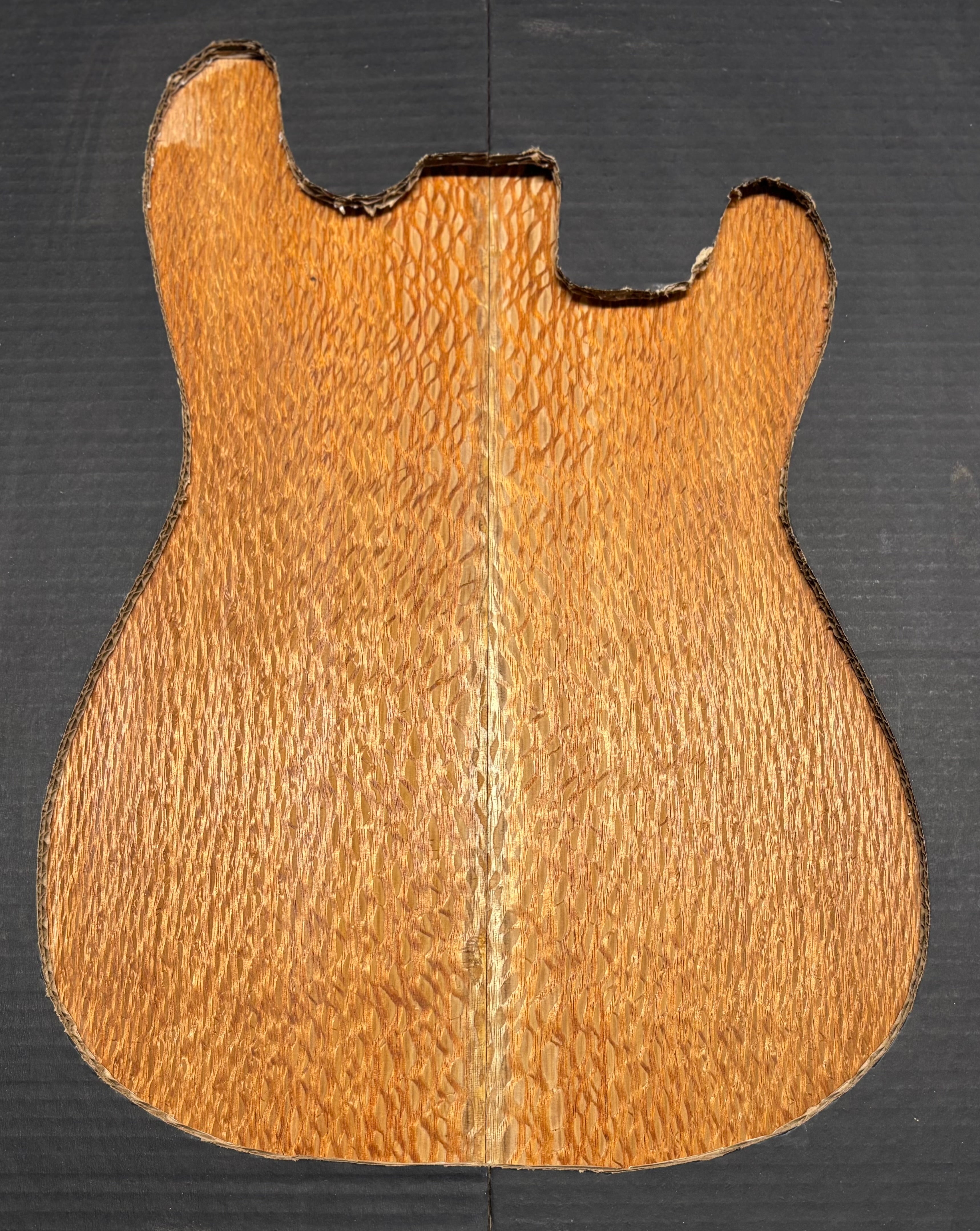 Lacewood Guitar Drop Top - 21-1/4" x 7-1/8" x 1/4" #3009 Exotic Wood Zone 