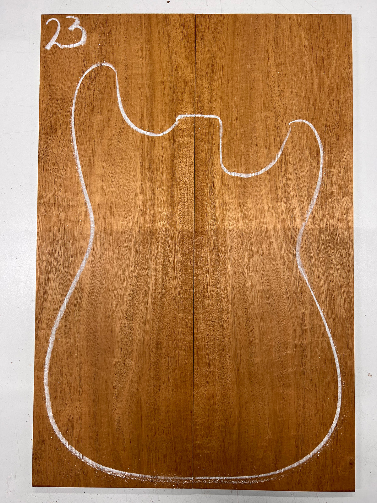 Beautiful Flame Honduran Mahogany Guitar Drop Tops 21" x 7" x 1/4" #23 - Exotic Wood Zone - Buy online Across USA 