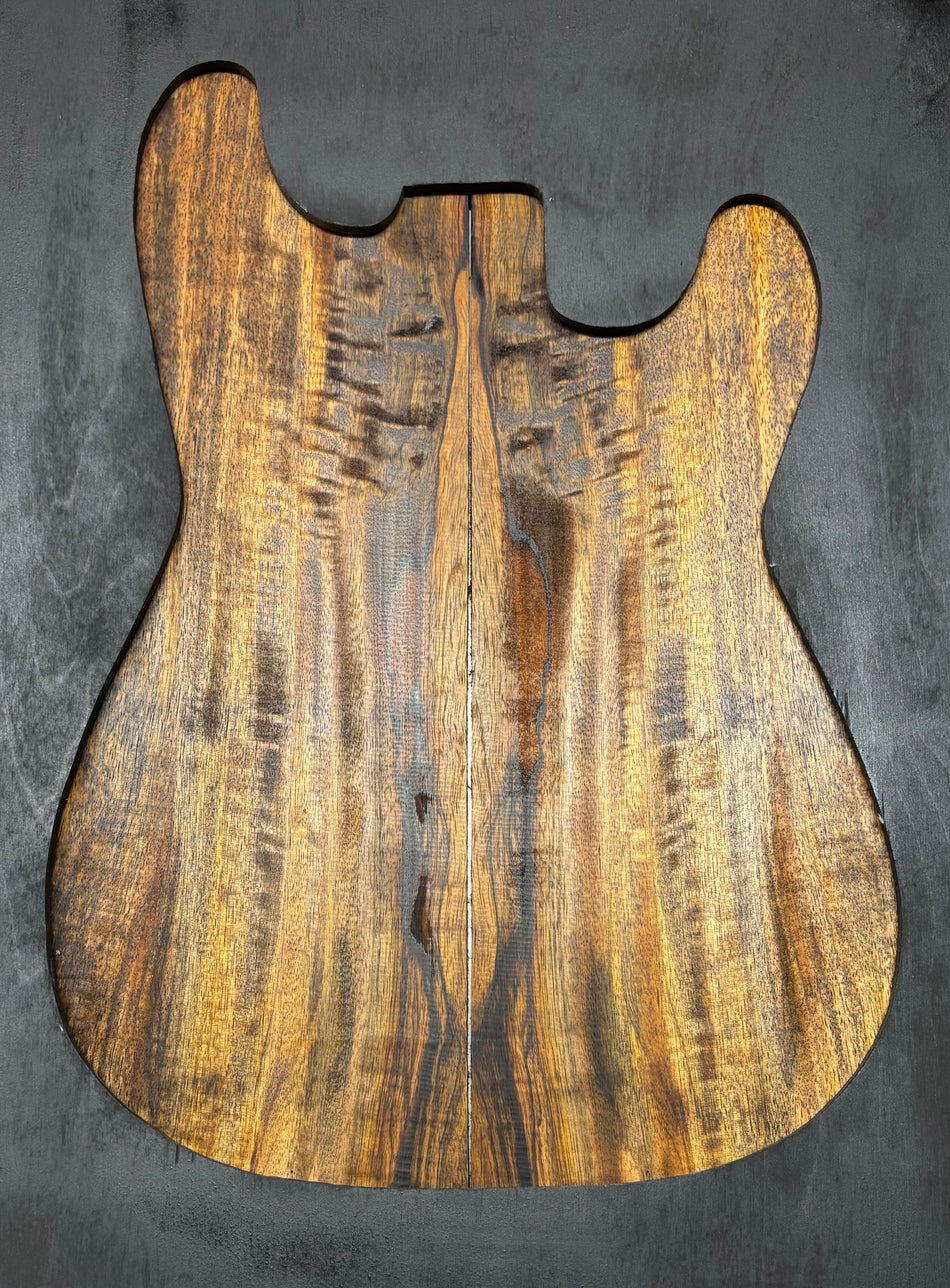 Chocolate Flame Mango Guitar Drop Top - 22" x 7-1/4" x 1/4" #102