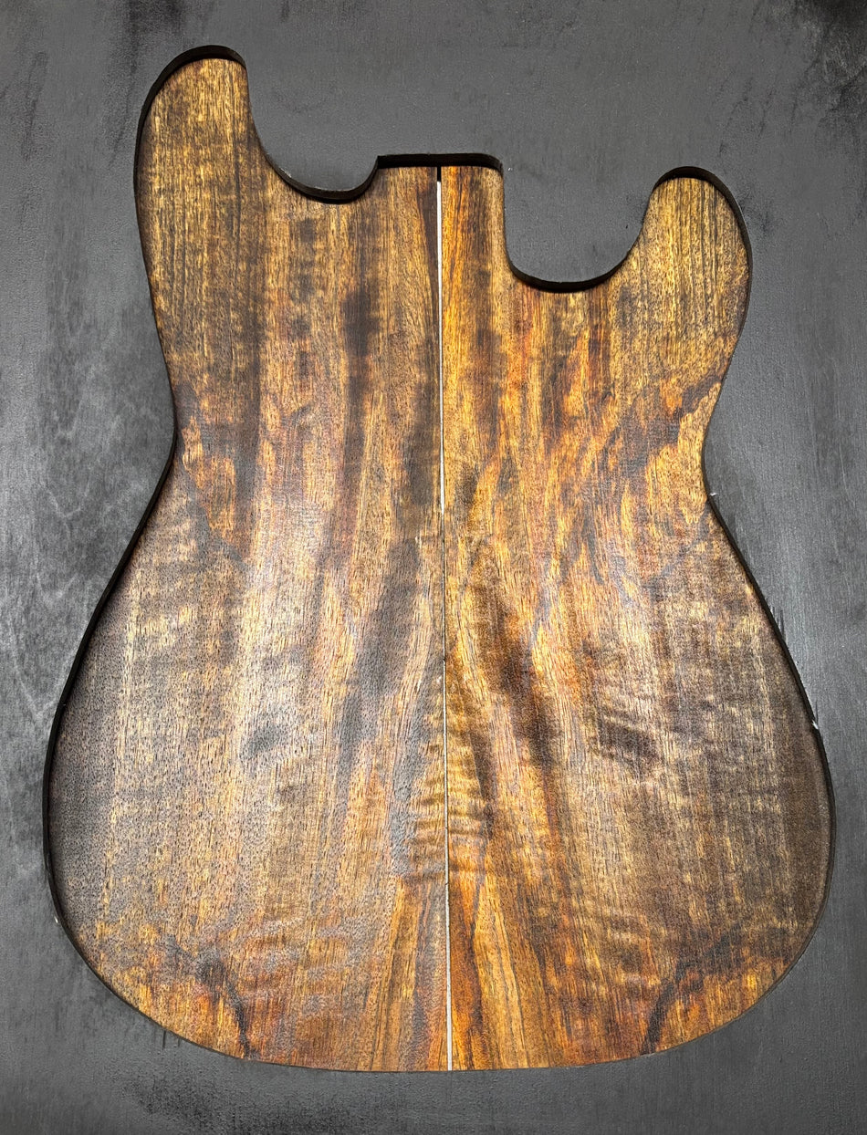 Chocolate Flame Mango Guitar Drop Top - 22" x 7-1/4" x 1/4" #103