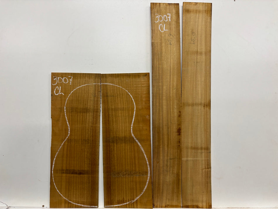 Juego de fondo y aros de guitarra de grado AAAA Dreadnought de palisandro de la India Oriental #61 