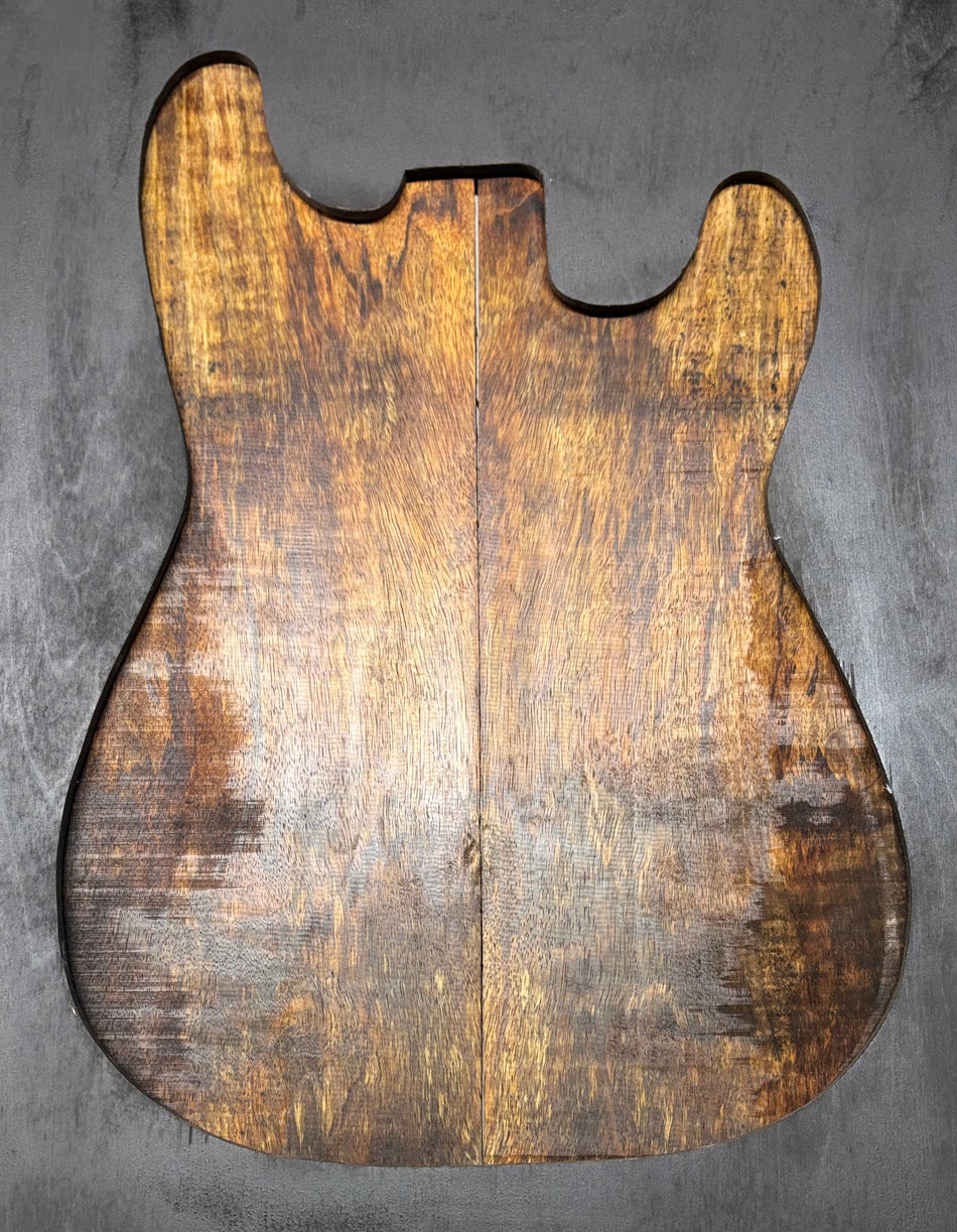 Chocolate Flame Mango Guitar Drop Top - 22" x 7-1/4" x 1/4" #104