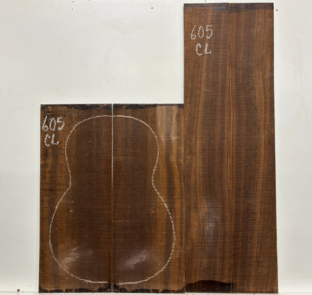 Indian Laurel Classical Guitar Back and Side Set #605 - Exotic Wood Zone