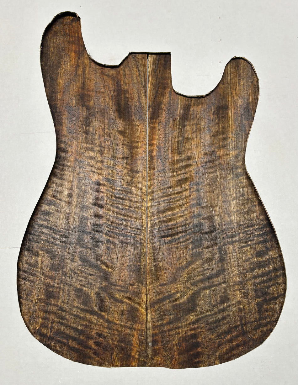 Chocolate Flame Mango Guitar Drop Top - 22" x 7-1/4" x 1/4" #107