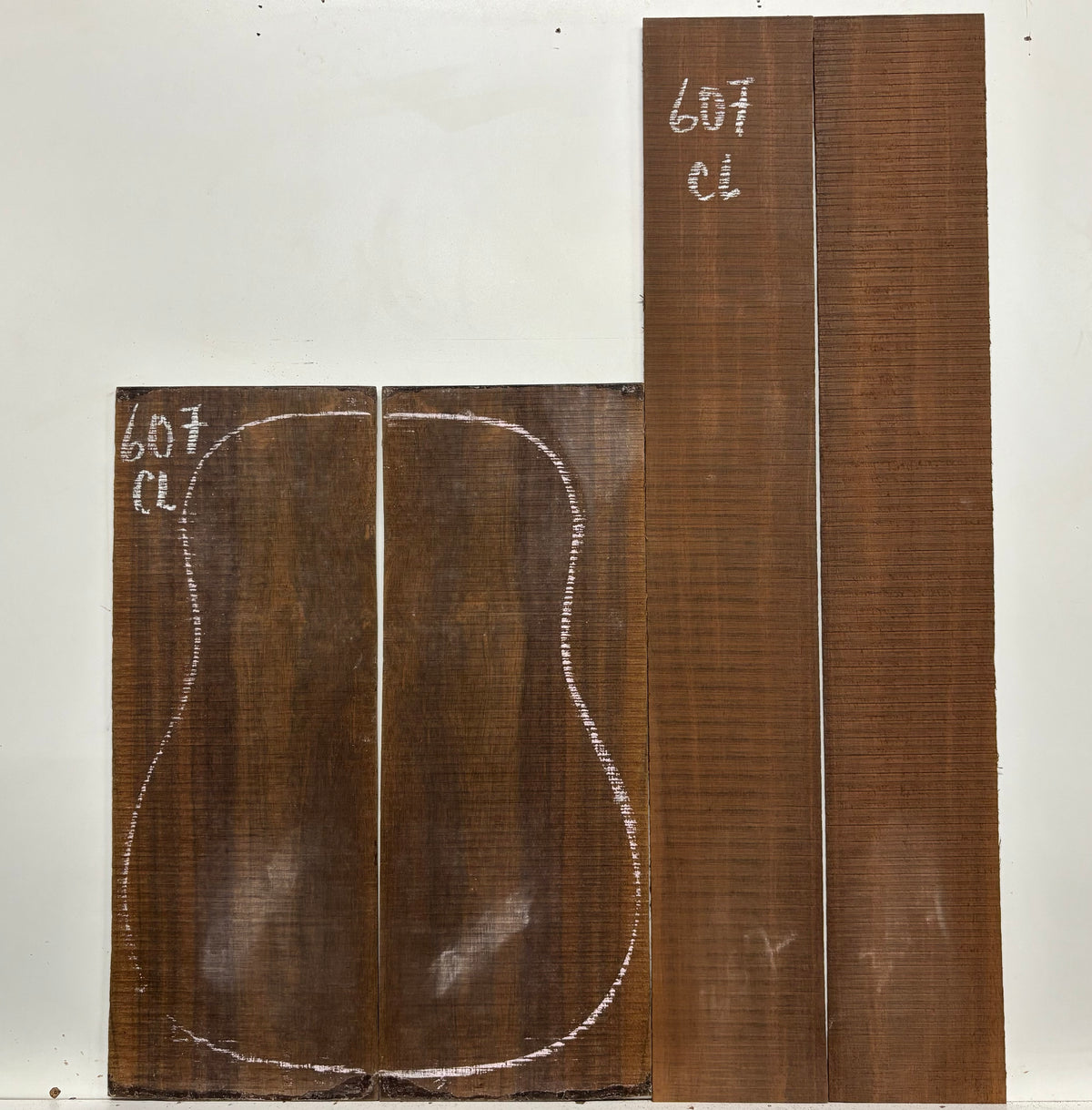 Indian Laurel Classical Guitar Back and Side Set #607 - Exotic Wood Zone