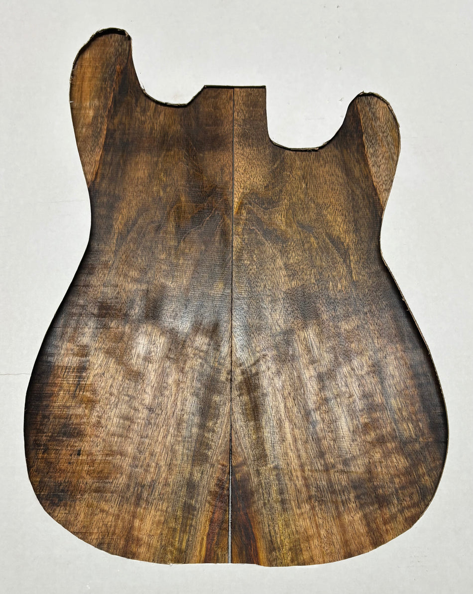 Chocolate Flame Mango Guitar Drop Top - 22" x 7-1/4" x 1/4" #108