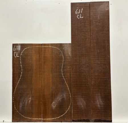 Indian Laurel Classical Guitar Back and Side Set #611 - Exotic Wood Zone