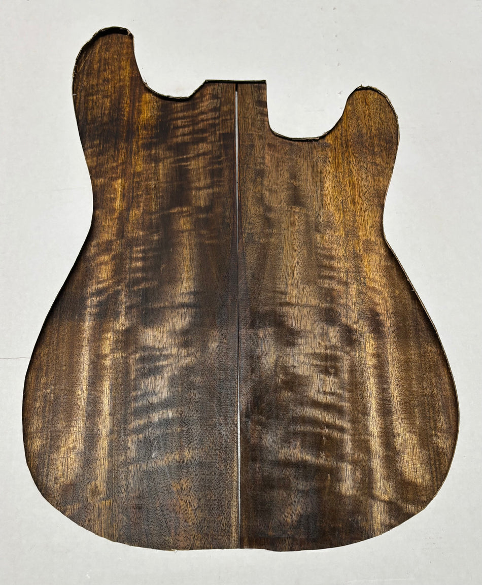 Chocolate Flame Mango Guitar Drop Top - 22" x 7-1/4" x 1/4" #114