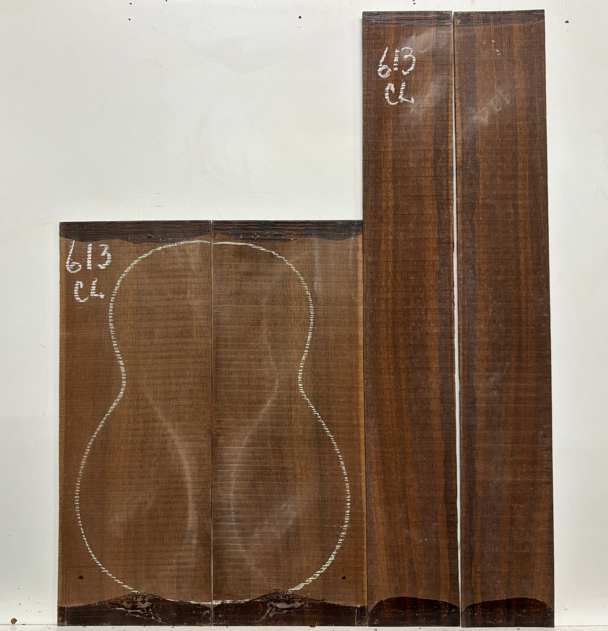 Indian Laurel Classical Guitar Back and Side Set #613 - Exotic Wood Zone