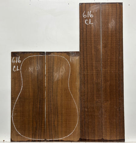 Indian Laurel Classical Guitar Back and Side Set #616 - Exotic Wood Zone