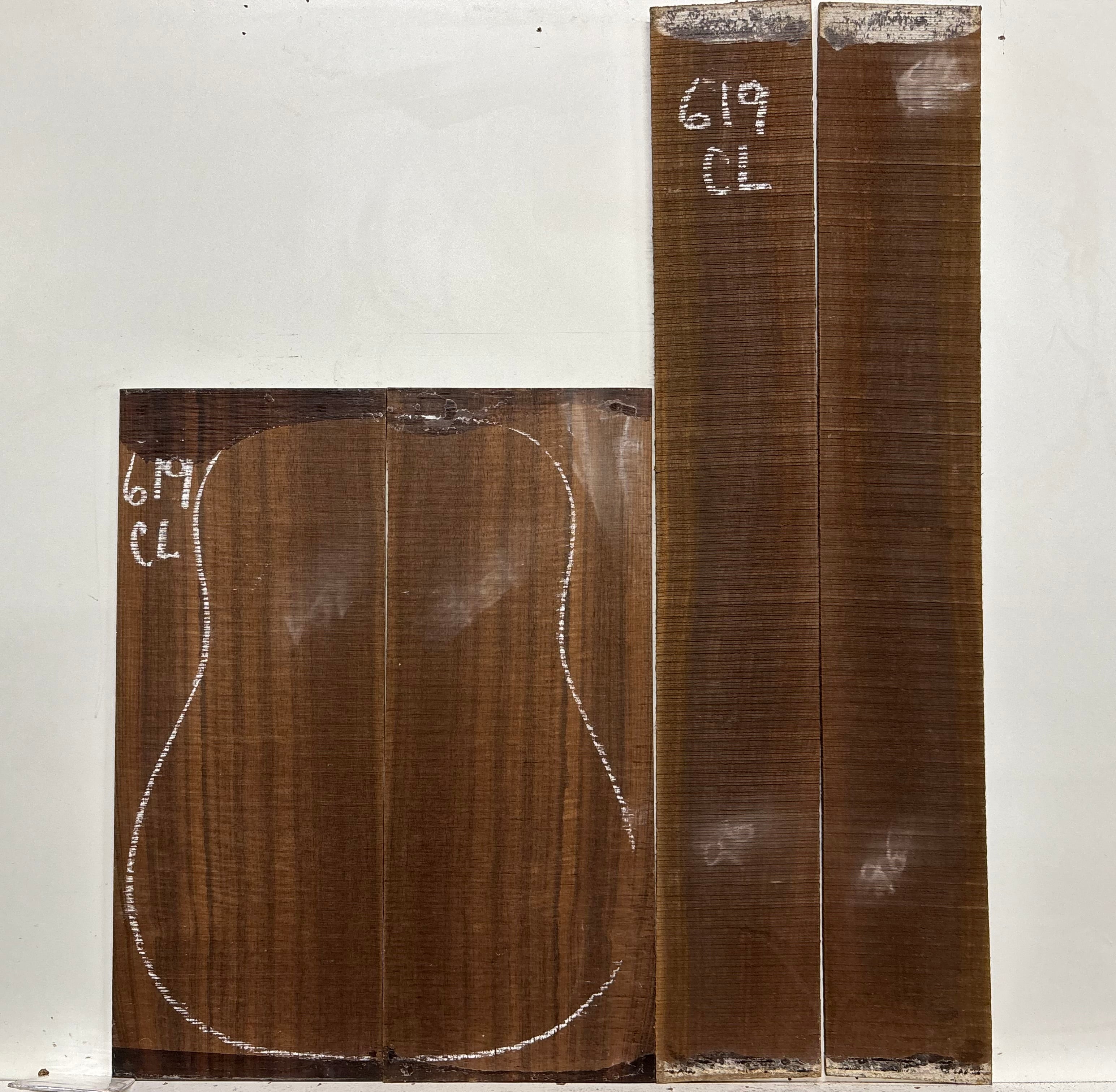 Indian Laurel Classical Guitar Back and Side Set #619 - Exotic Wood Zone