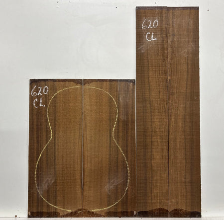 Indian Laurel Classical Guitar Back and Side Set #620 - Exotic Wood Zone