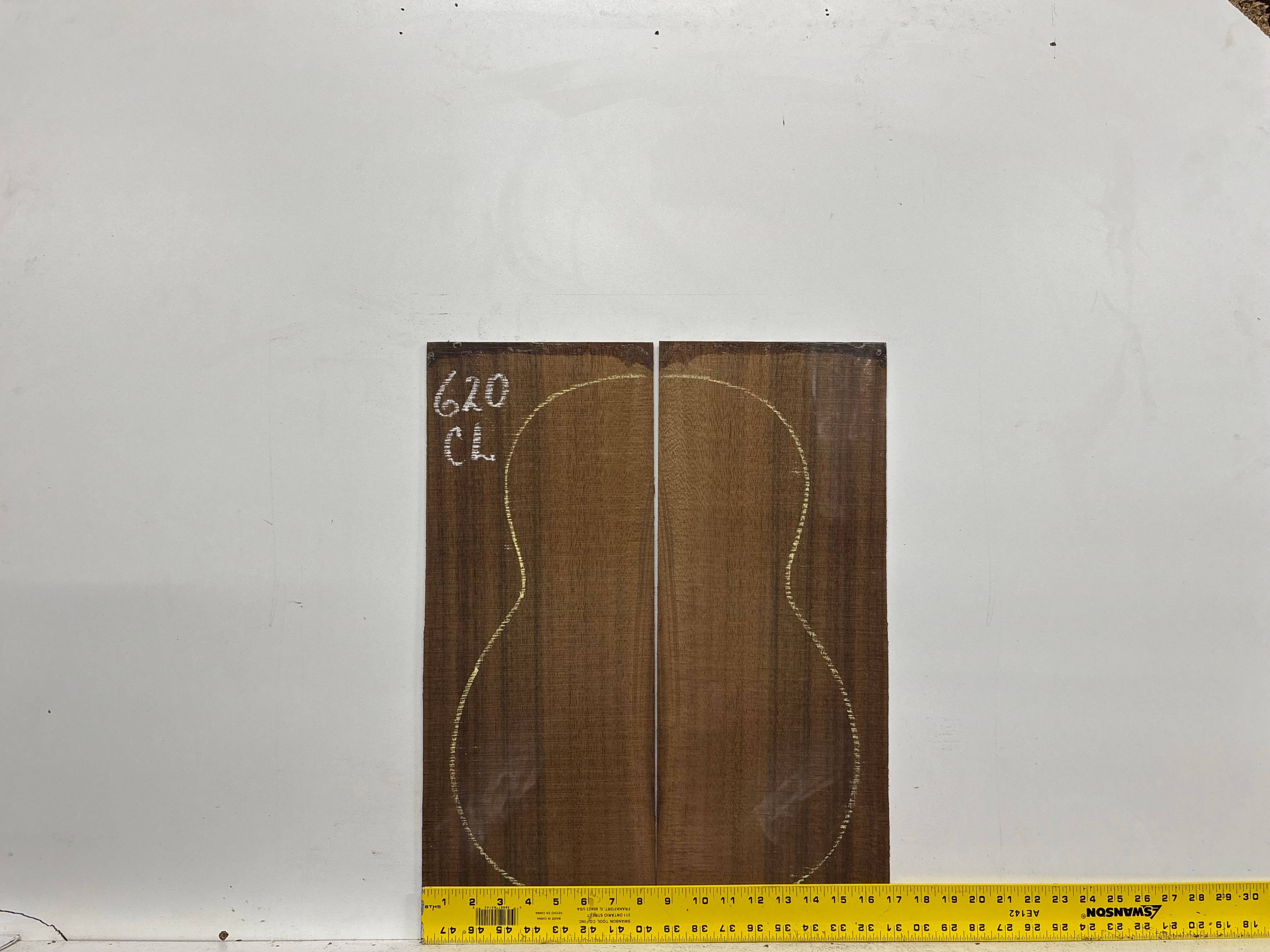Indian Laurel Classical Guitar Back and Side Set #620 - Exotic Wood Zone