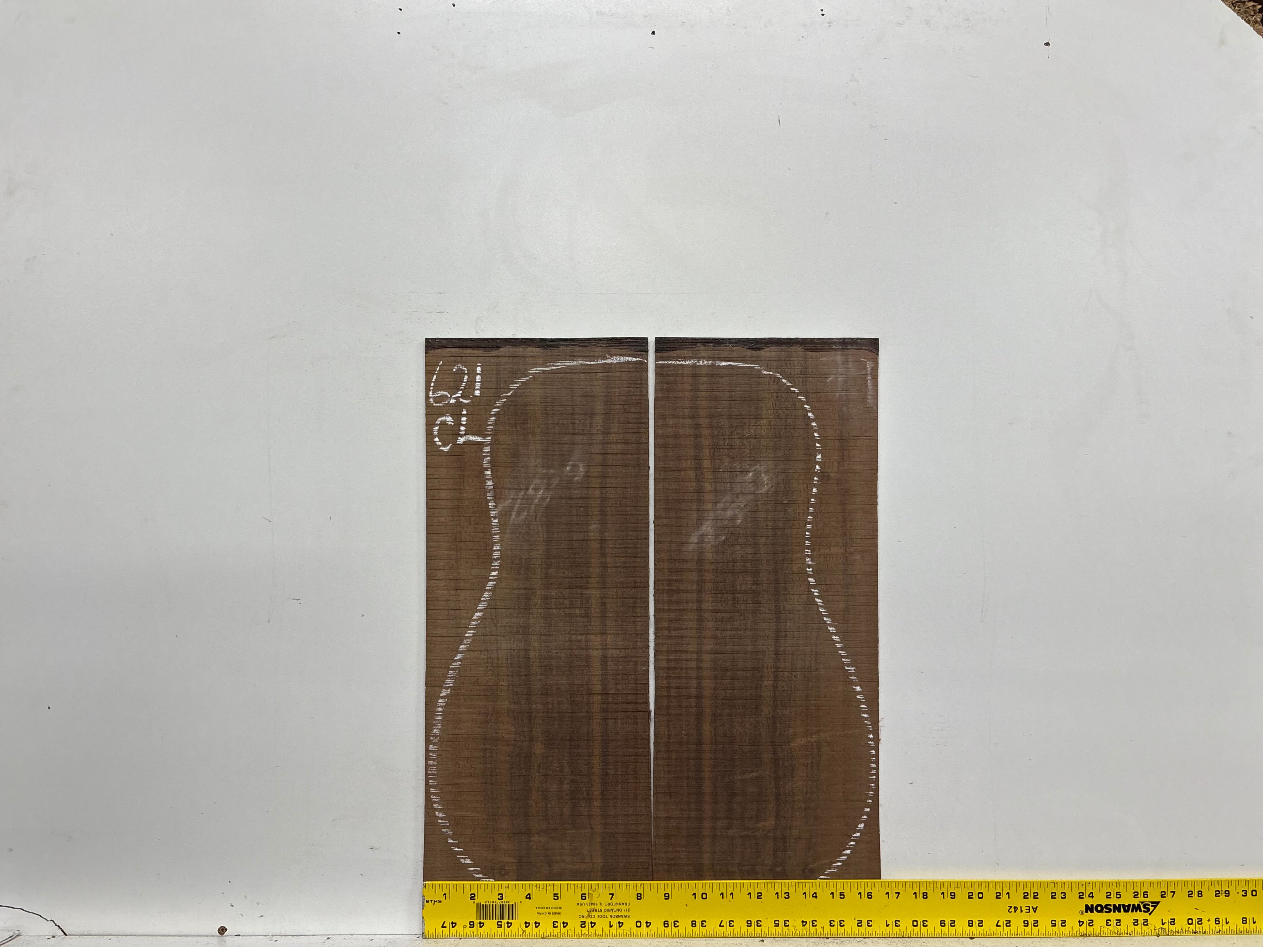 Indian Laurel Classical Guitar Back and Side Set #621 - Exotic Wood Zone