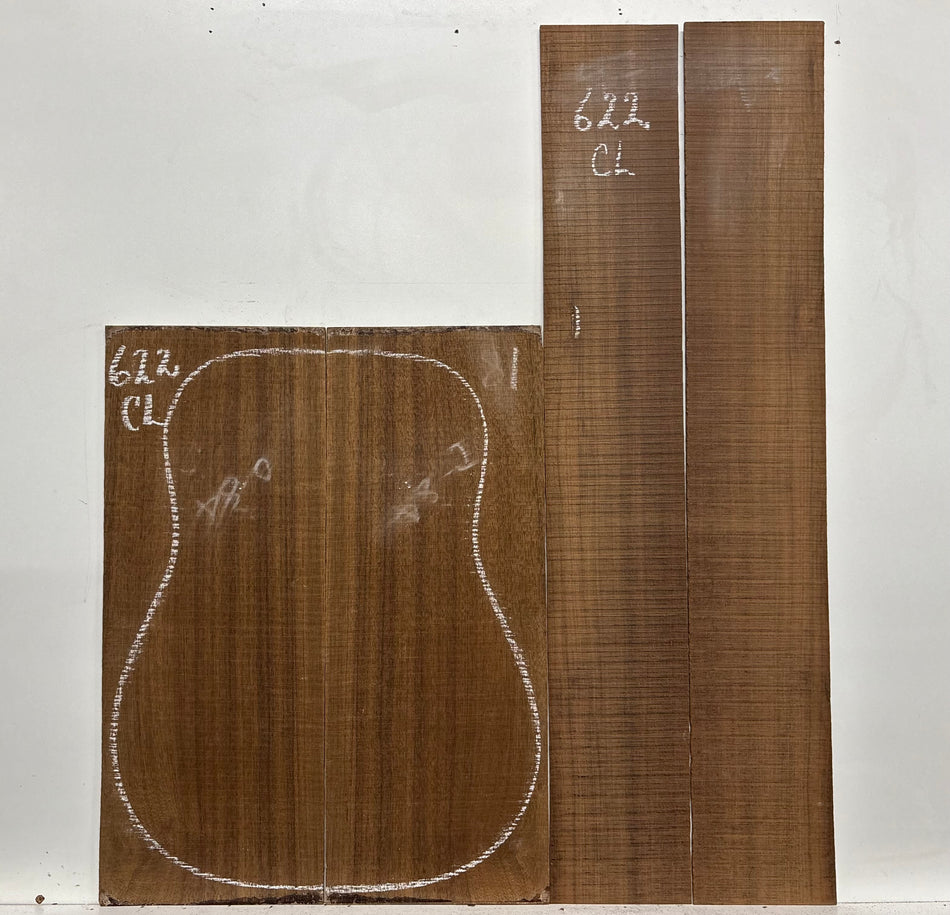 Indian Laurel Classical Guitar Back and Side Set #622 - Exotic Wood Zone