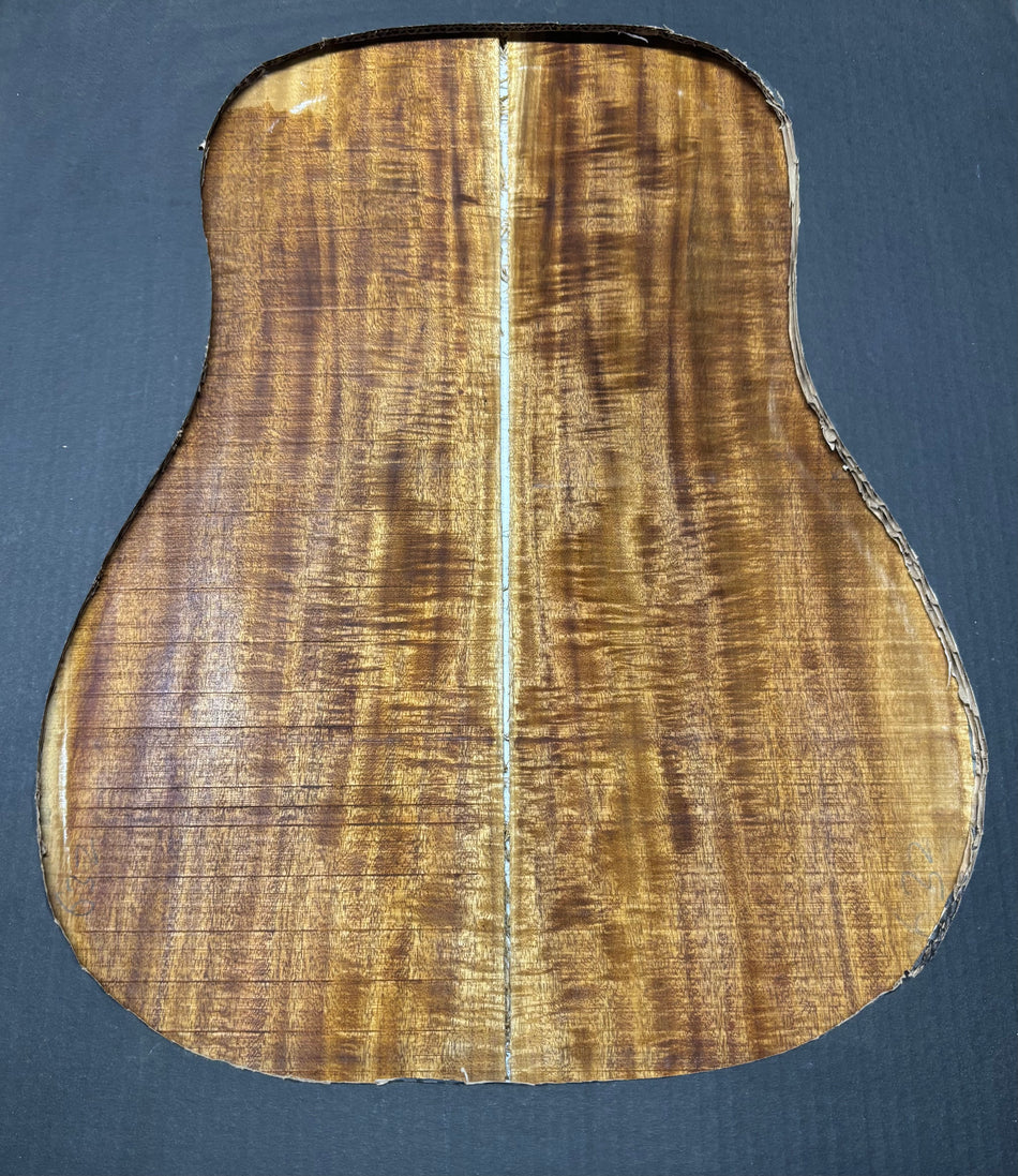 Golden Flame Acacia Classical Guitar Back & Side Set #4004