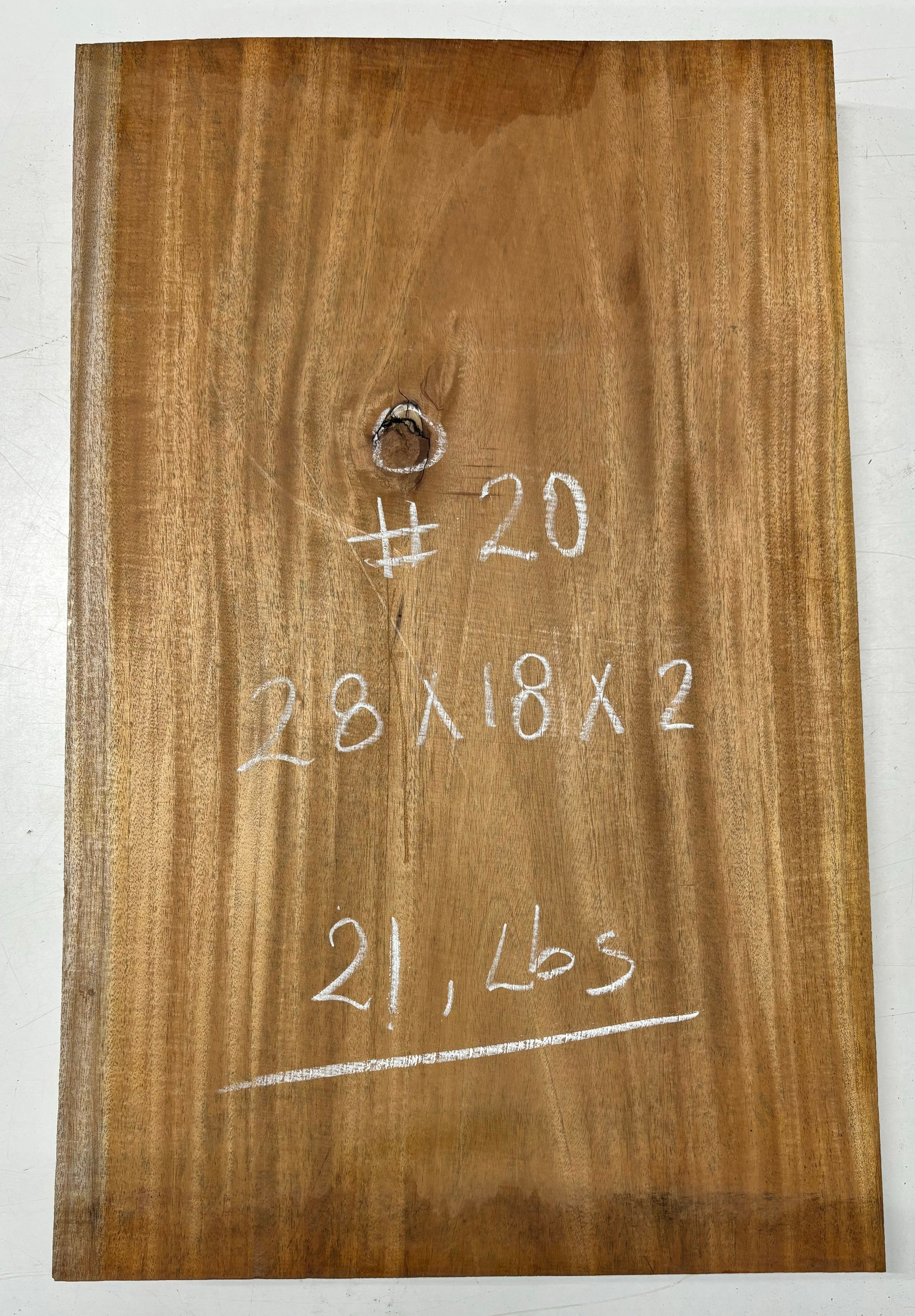 Premium Mahogany Guitar Body Blank - 28" x 18" x 2" (Single Piece) #20 Exotic Wood Zone 