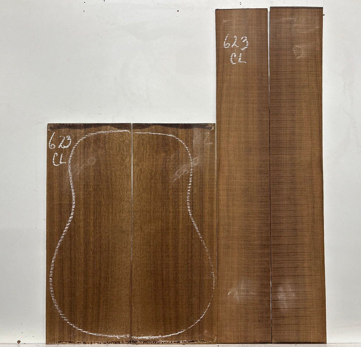 Indian Laurel Classical Guitar Back and Side Set #623 - Exotic Wood Zone