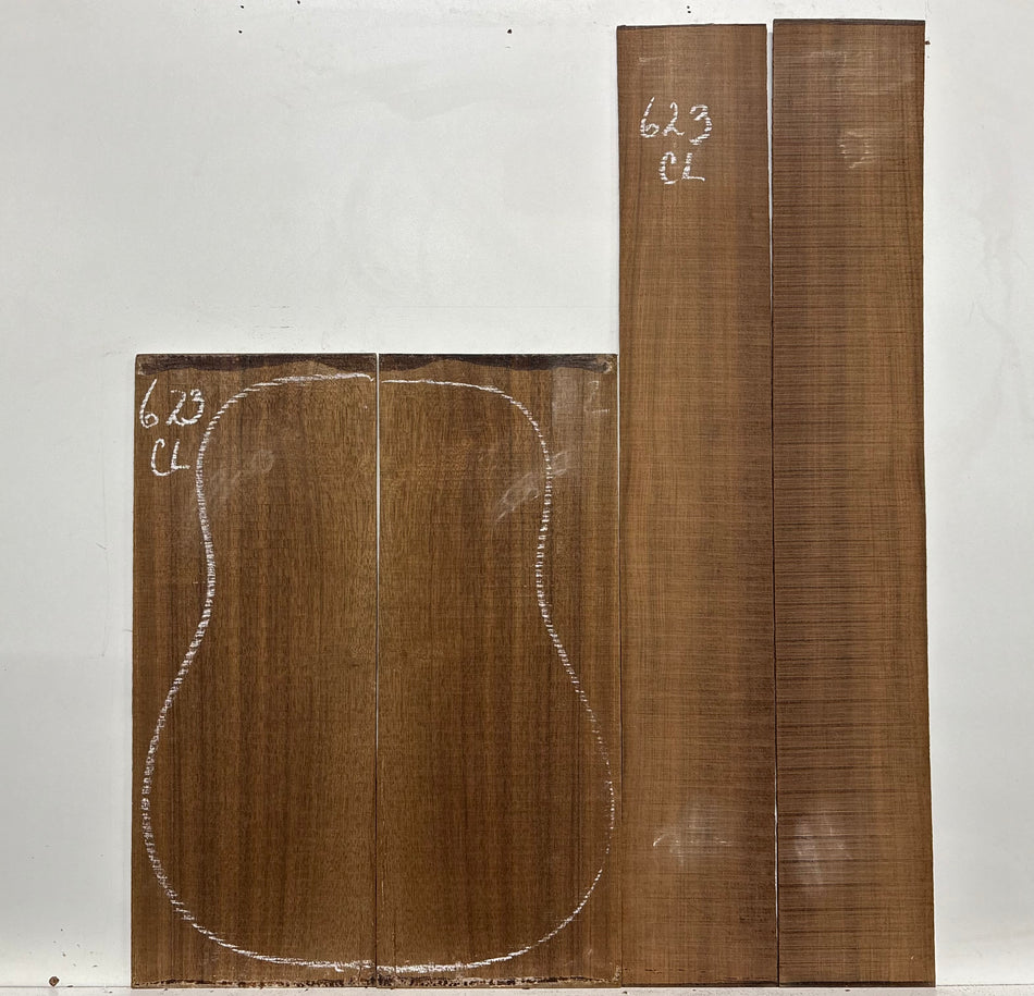 Indian Laurel Classical Guitar Back and Side Set #623 - Exotic Wood Zone