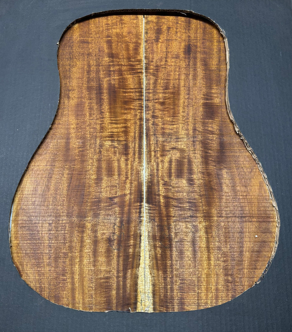 Golden Flame Acacia Classical Guitar Back & Side Set #4005