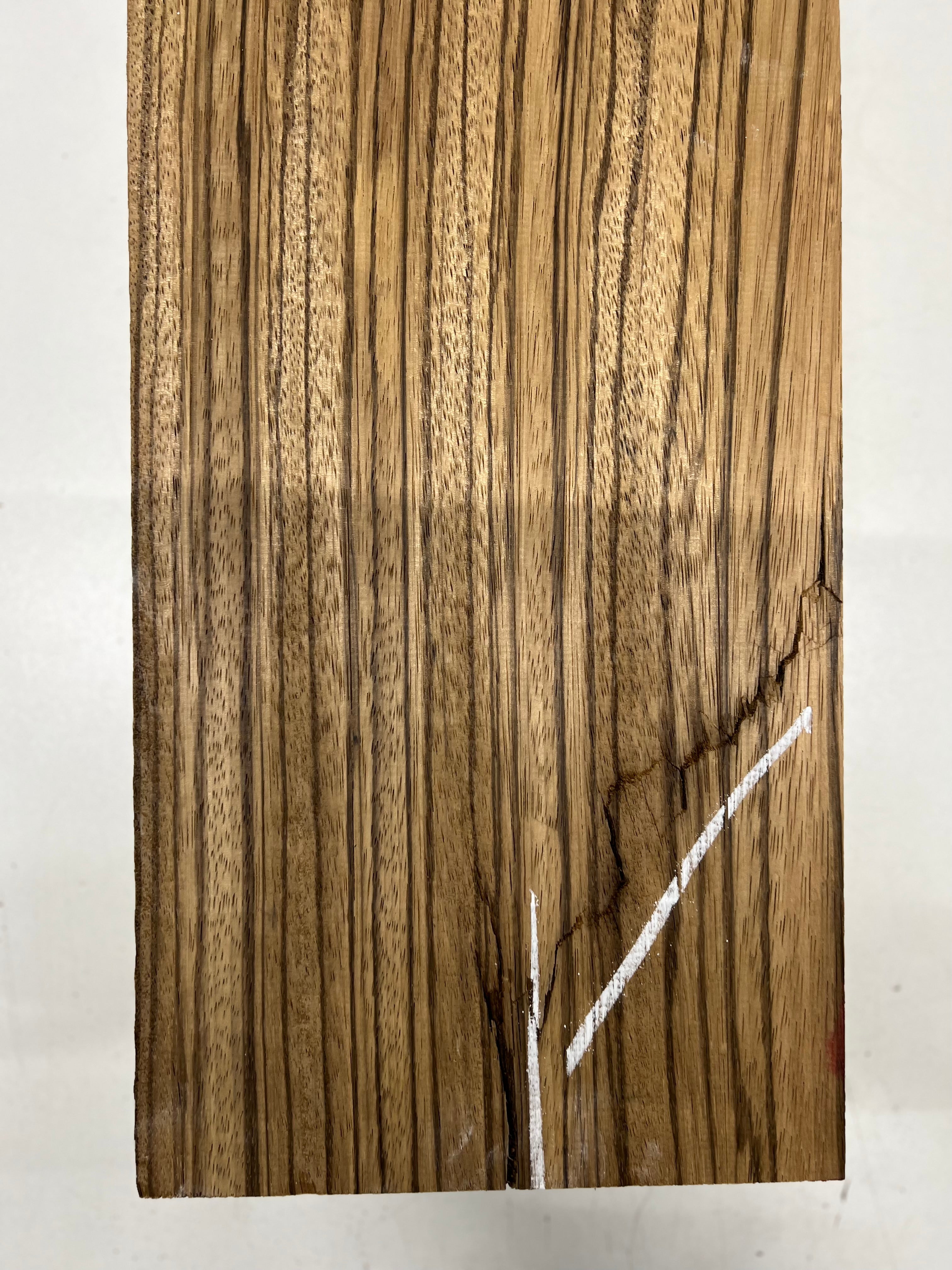 Zebrawood Lumber Board Wood Blank 24&quot;x7-7/8&quot;x2&quot; 