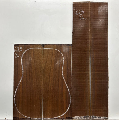 Indian Laurel Classical Guitar Back and Side Set #625 - Exotic Wood Zone
