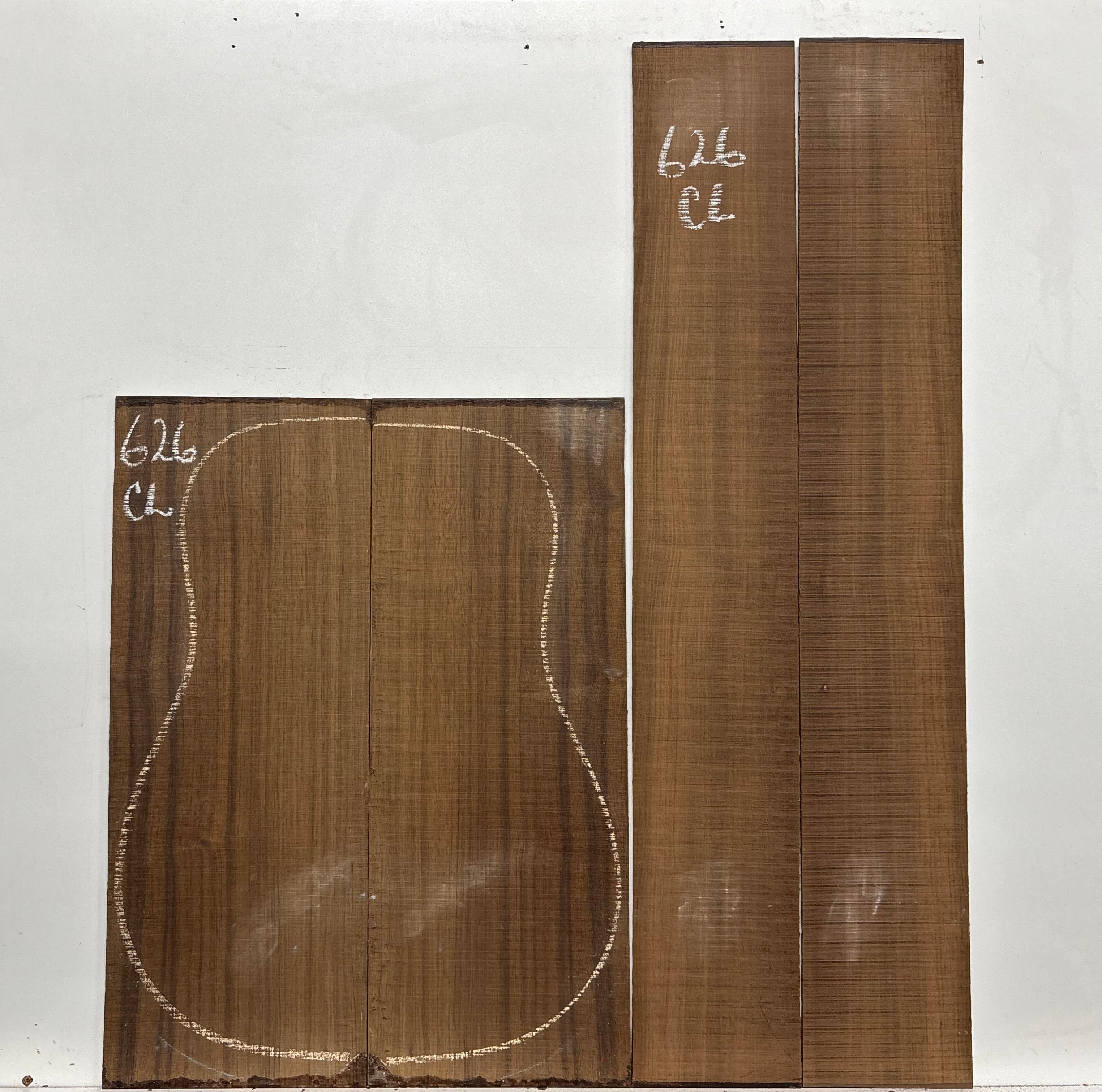 Indian Laurel Classical Guitar Back and Side Set #626 - Exotic Wood Zone