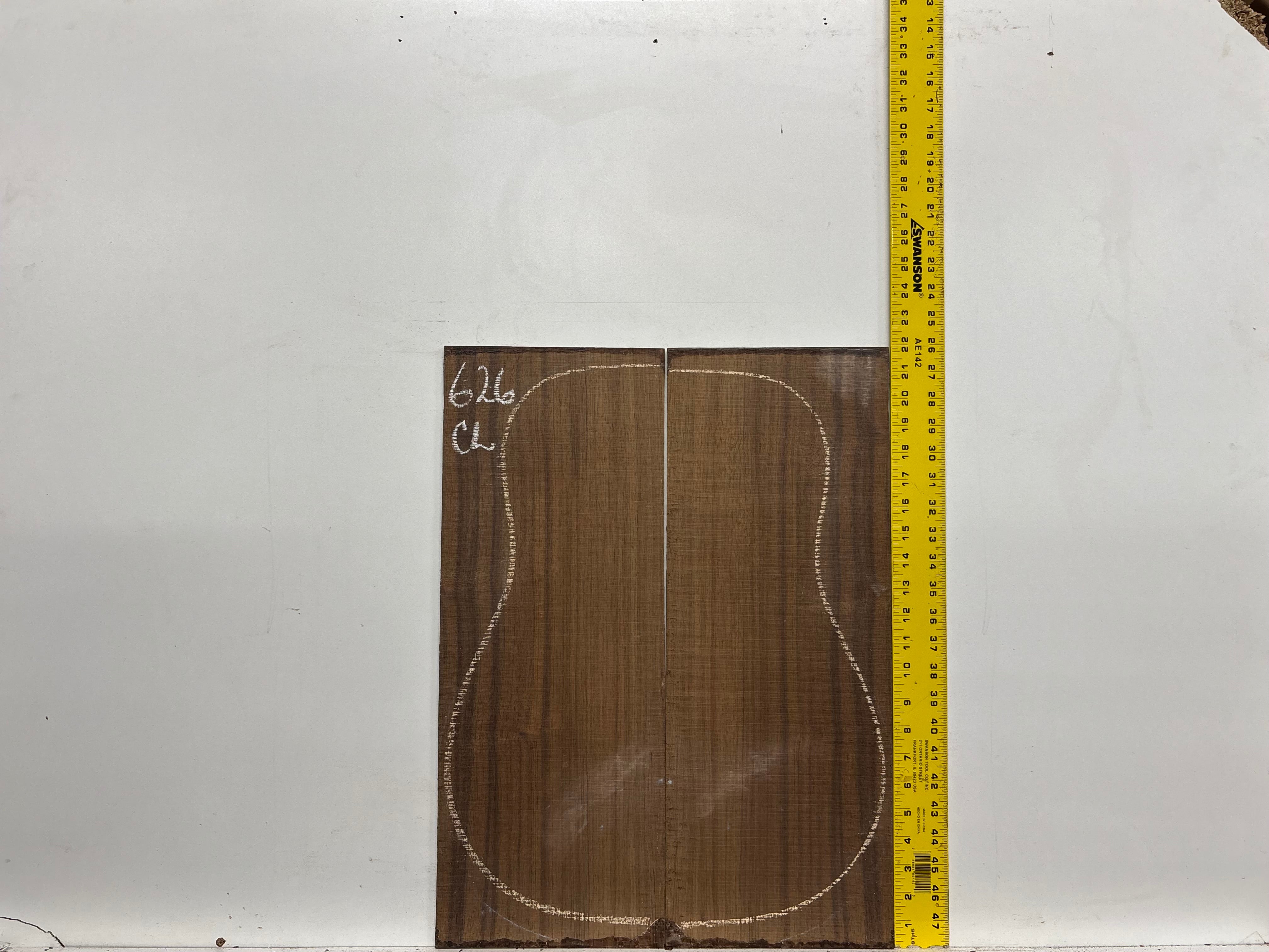 Indian Laurel Classical Guitar Back and Side Set #626 - Exotic Wood Zone