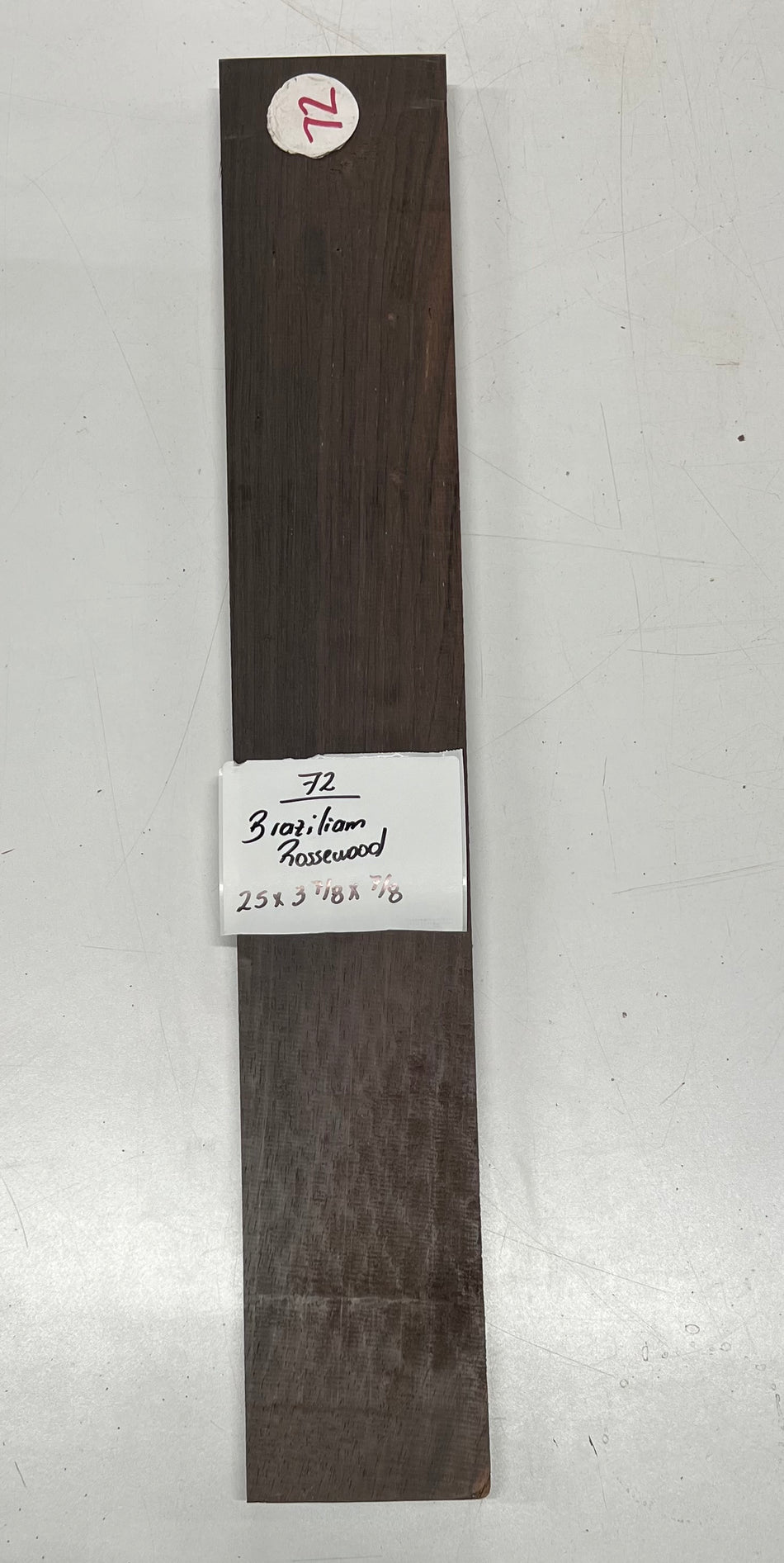 Brazilian Rosewood Lumber 25" x 3-7/8" x 7/8" #72