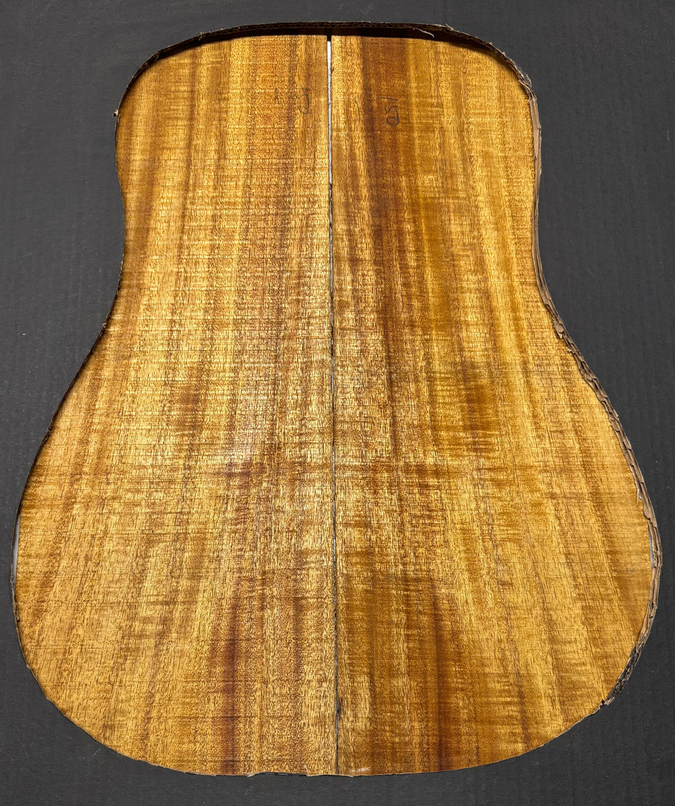 Golden Flame Acacia Classical Guitar Back & Side Set #4008