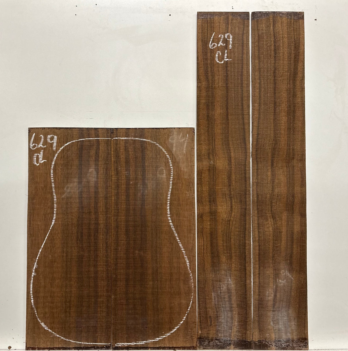 Indian Laurel Classical Guitar Back and Side Set #629 - Exotic Wood Zone