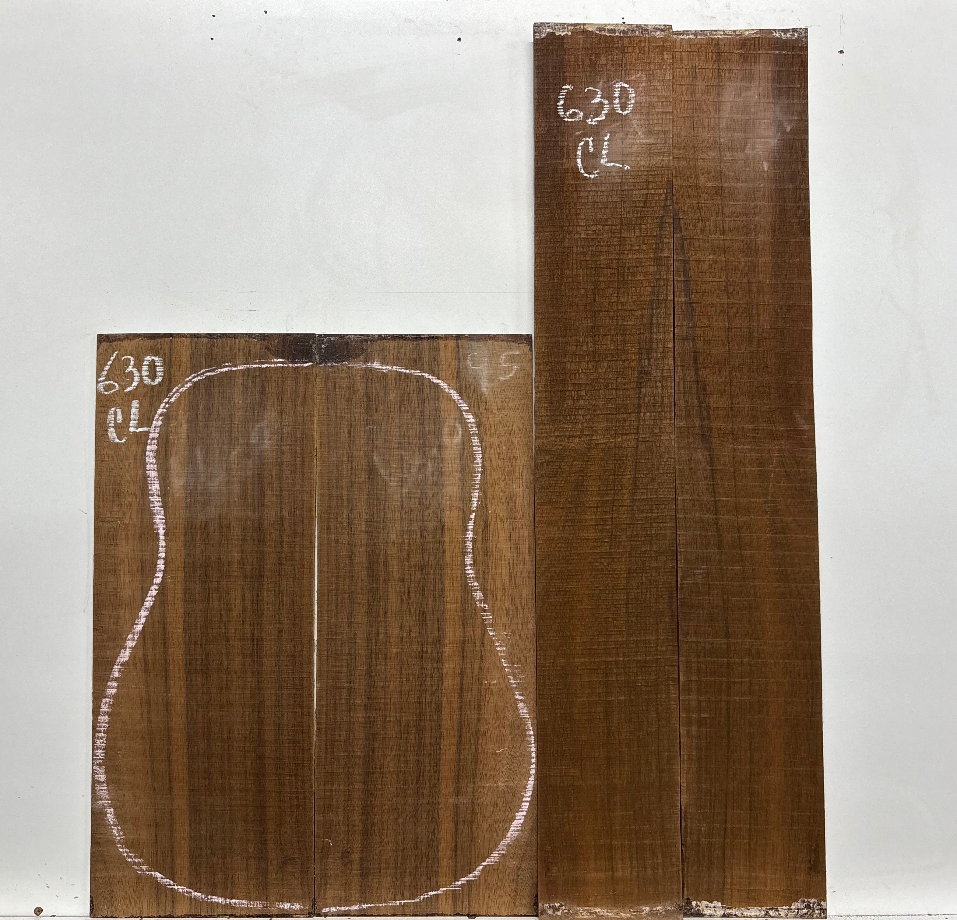 Indian Laurel Classical Guitar Back and Side Set #630 - Exotic Wood Zone