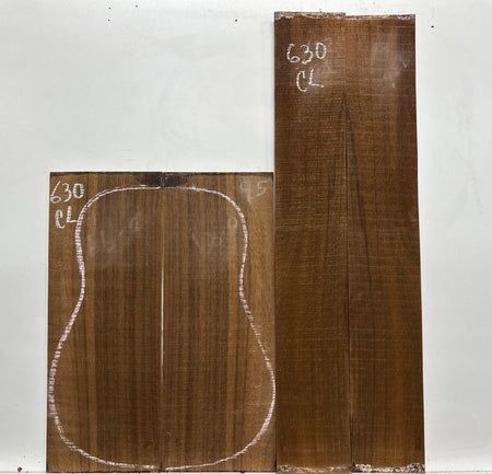 Indian Laurel Classical Guitar Back and Side Set #630 - Exotic Wood Zone