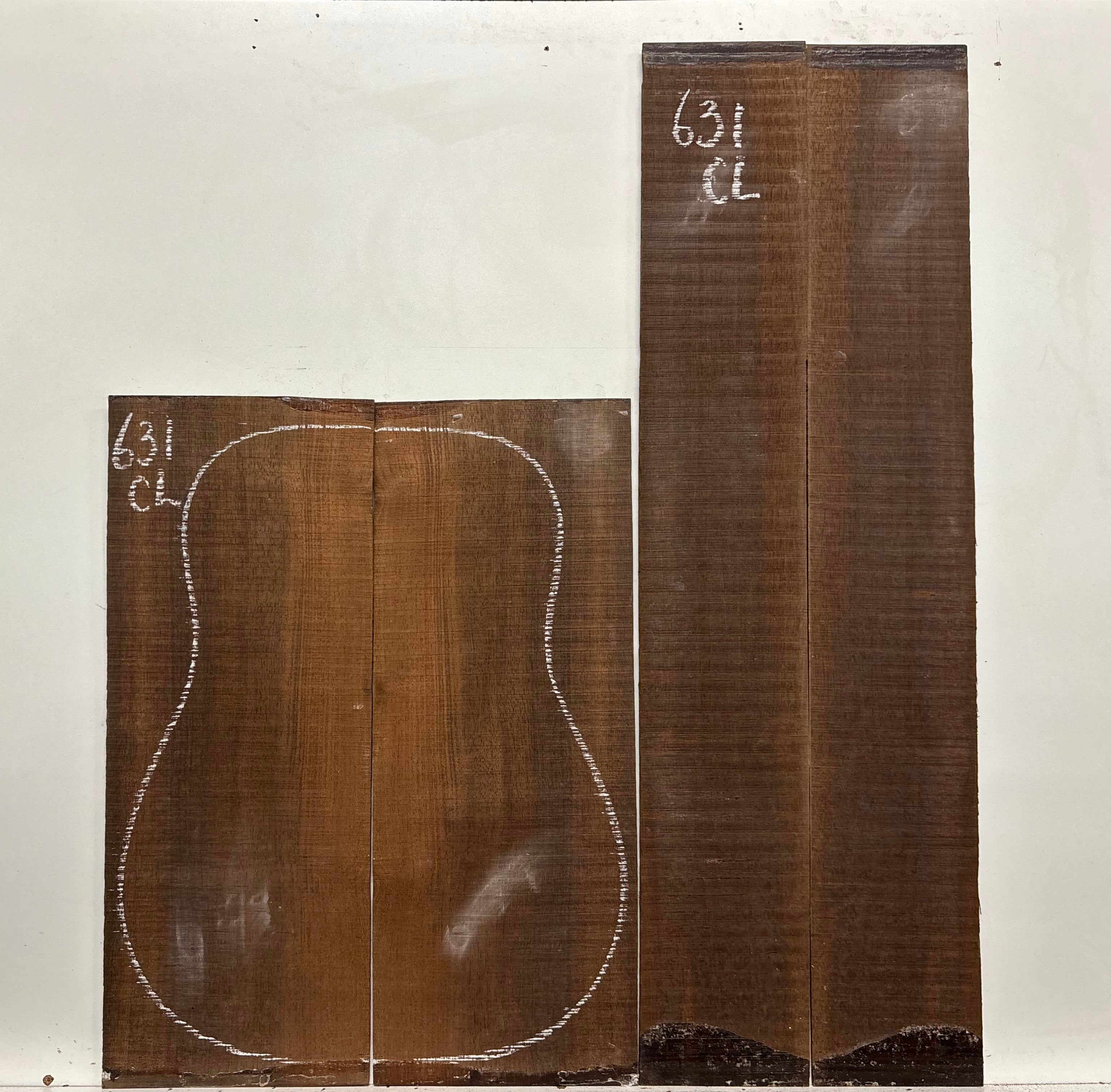 Indian Laurel Classical Guitar Back and Side Set #631 - Exotic Wood Zone